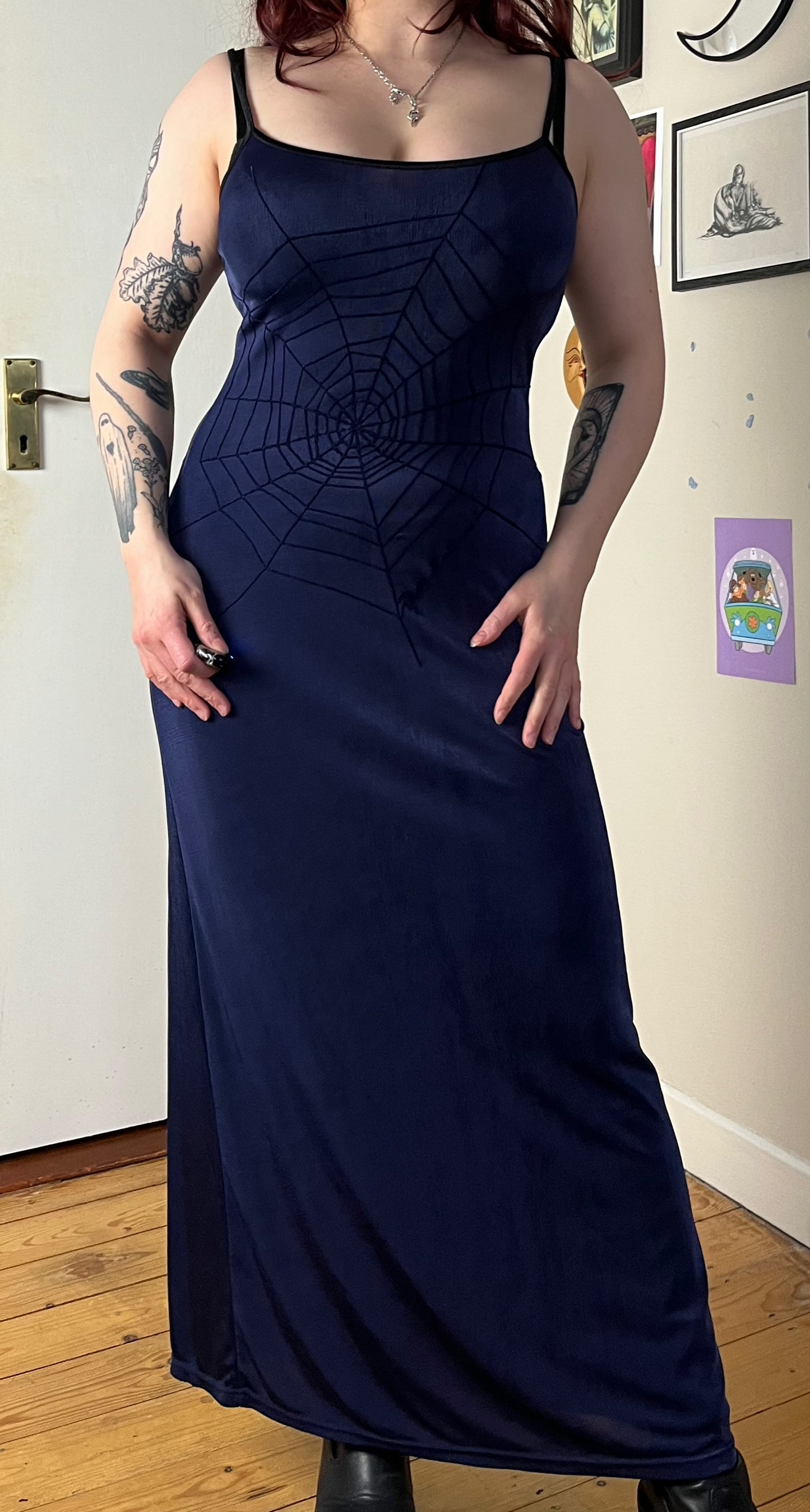 Purple Spiderweb Dress UK 10