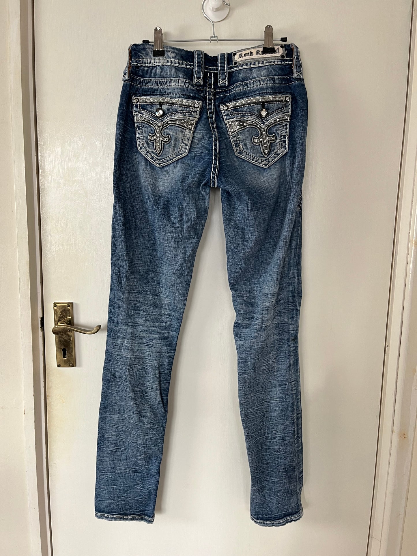 Y2K Rock Revival Jeans UK 6-8