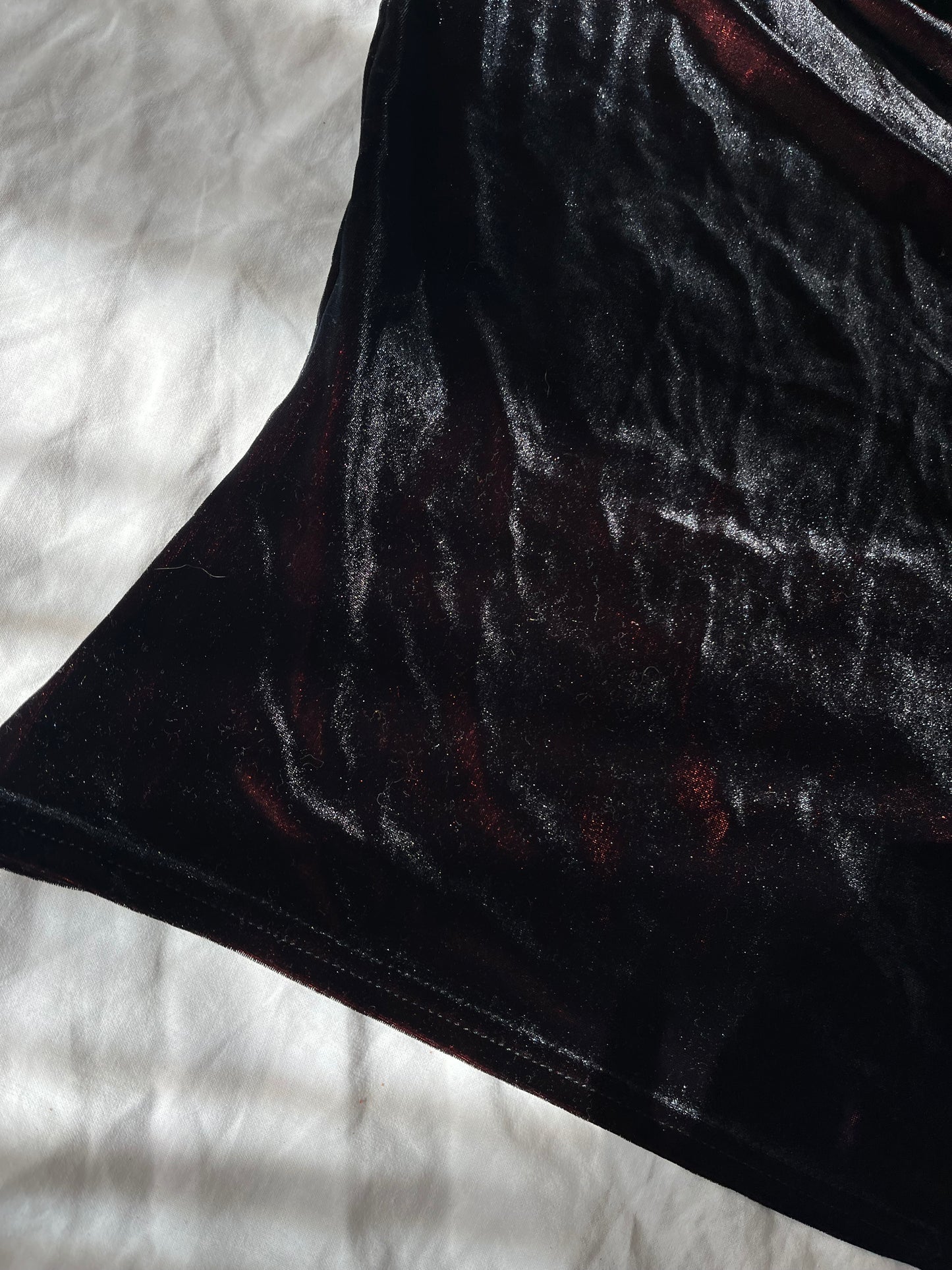 New Look Cowl Neck Velvet Top UK 10