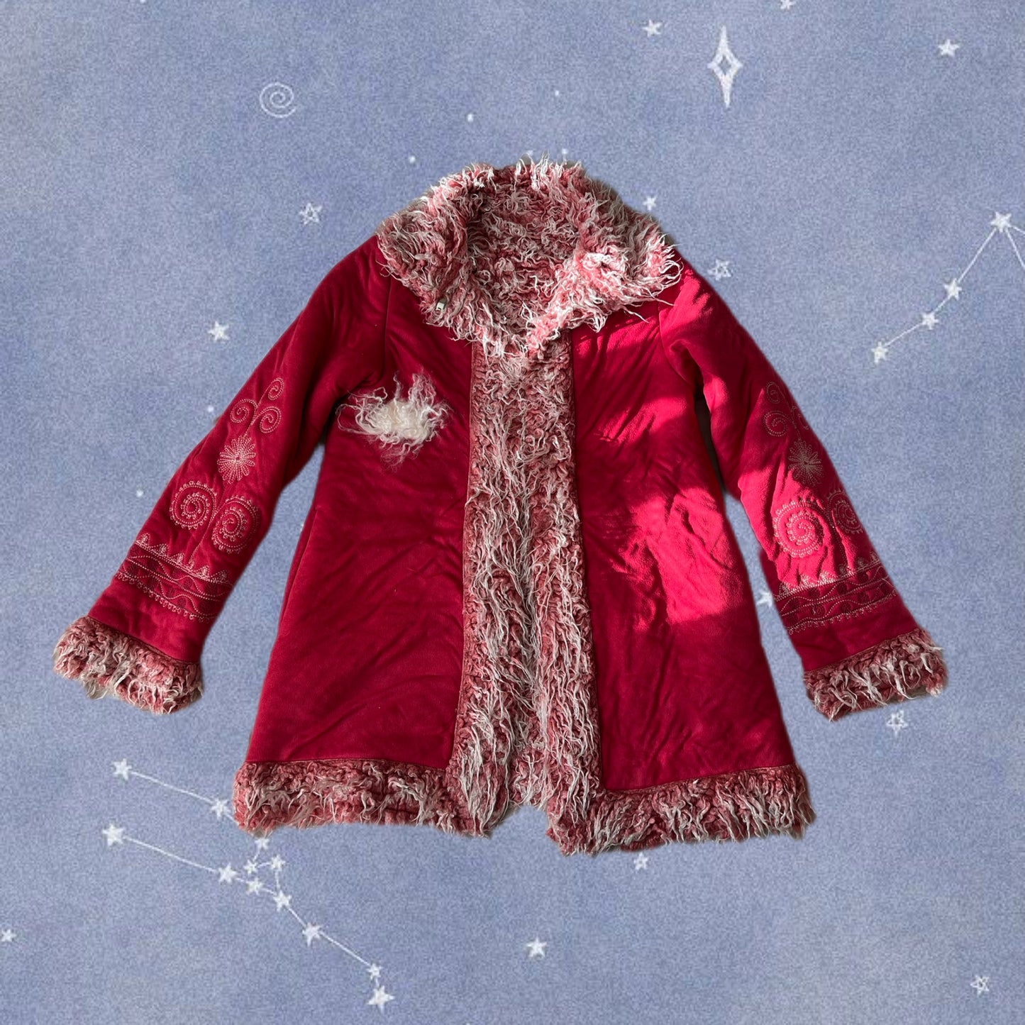 Pink Afghan Coat - Size S