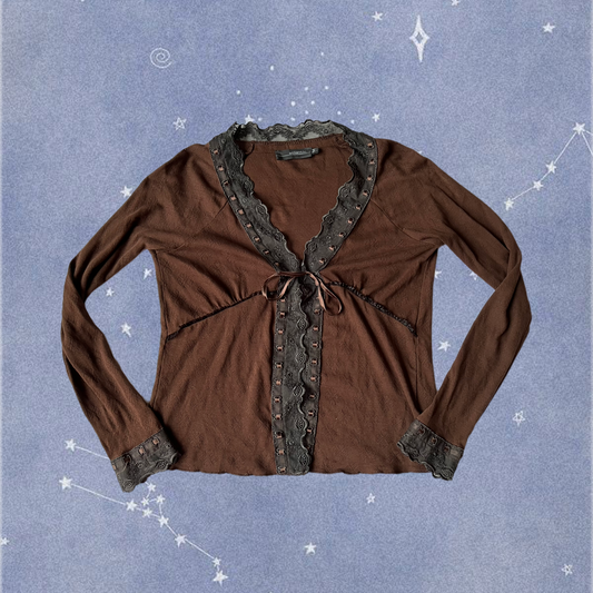 Babydoll Tie-Front Top UK 10