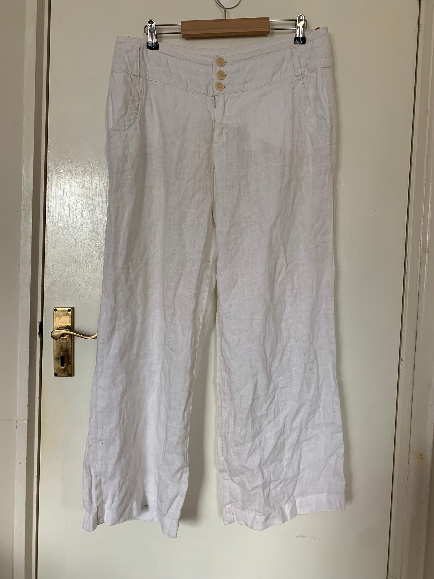 Tammy 90s Linen Pants UK 14