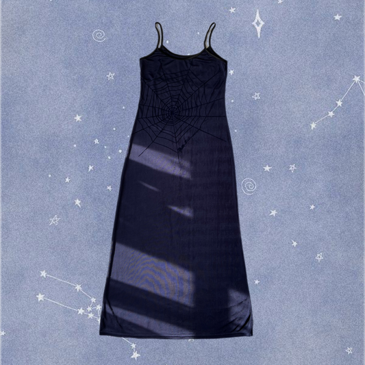 Purple Spiderweb Dress UK 10