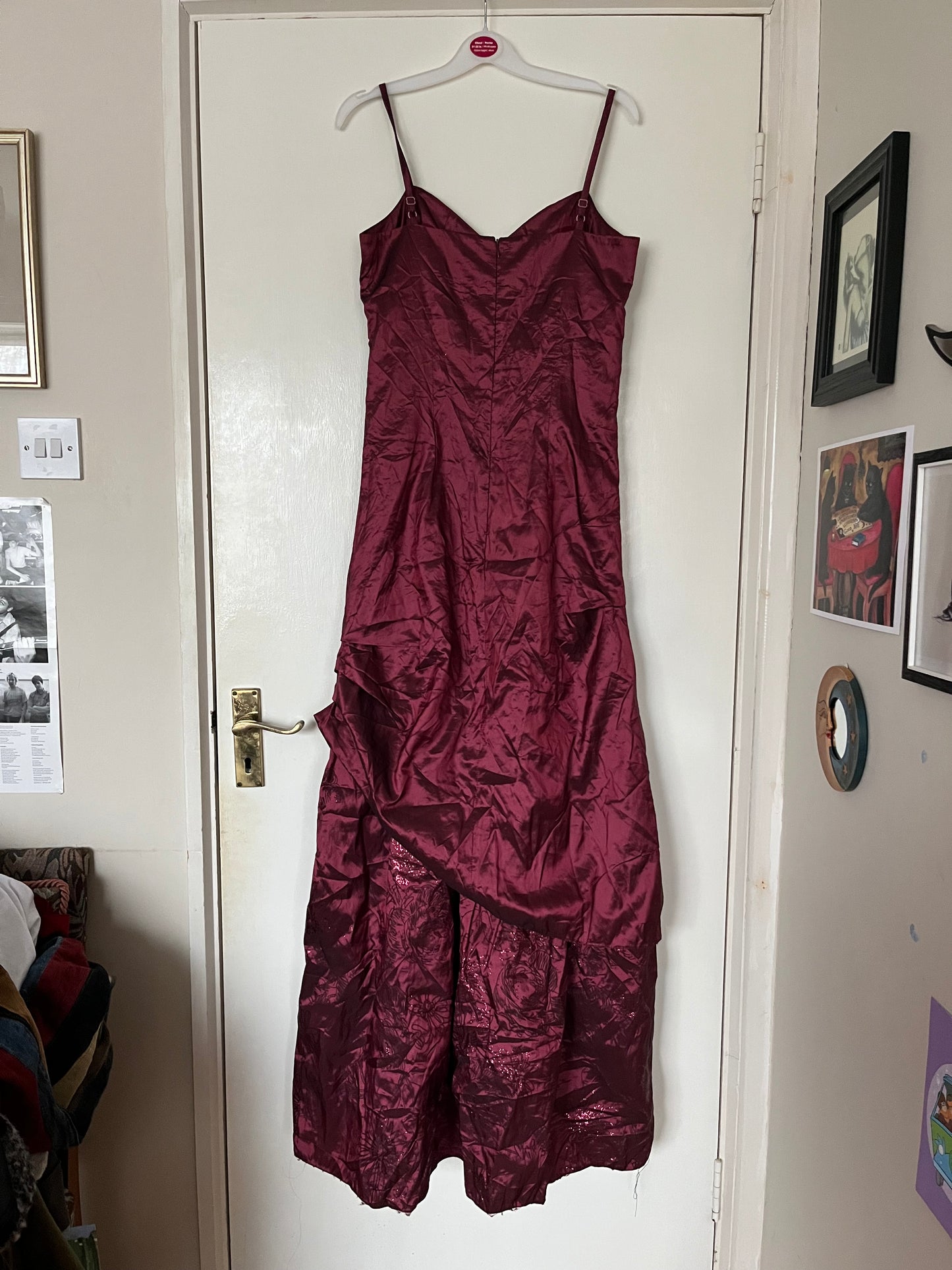 Dark Pink Prom/Evening Dress - UK 8