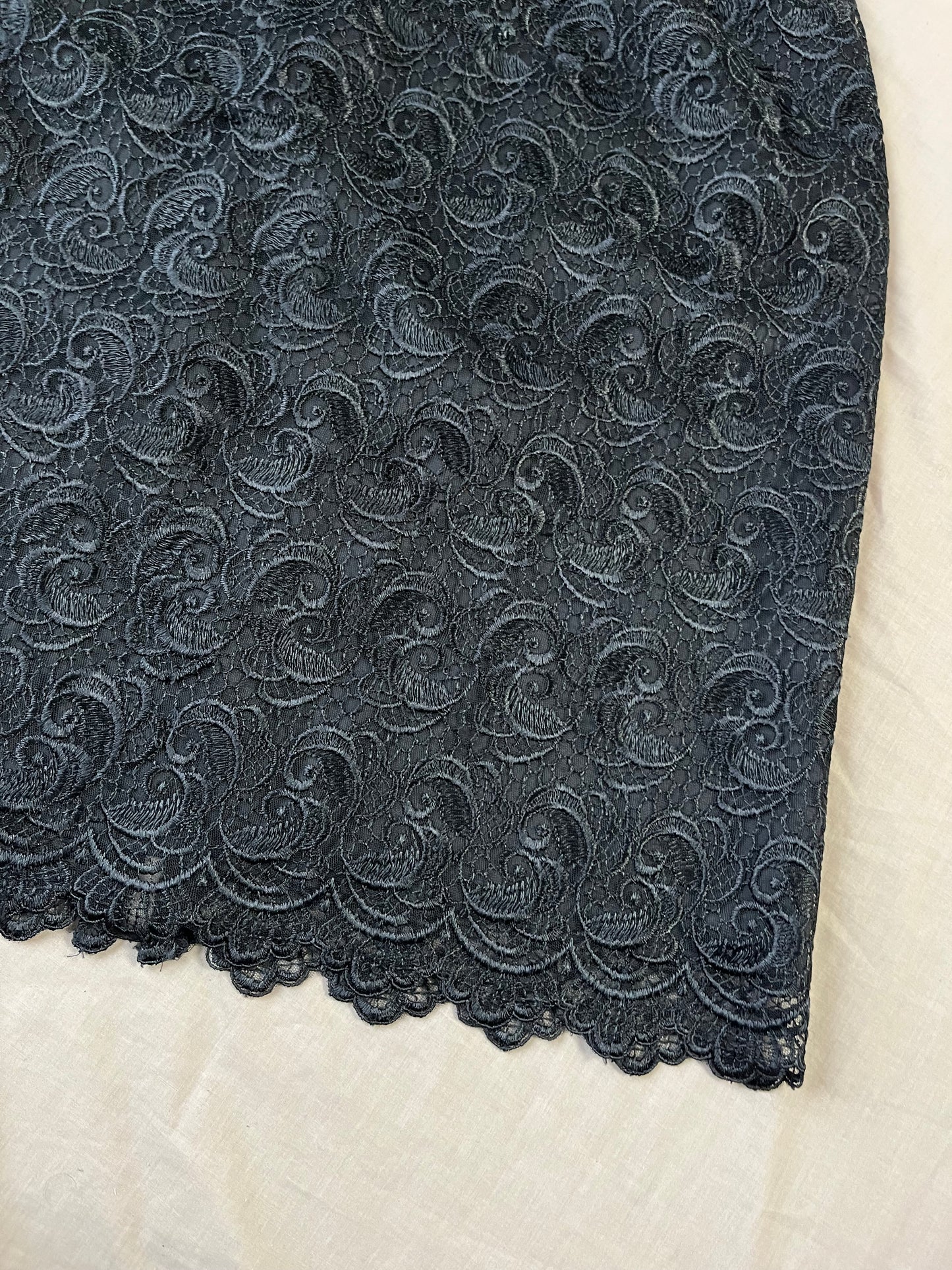Black Lace Skirt UK 8