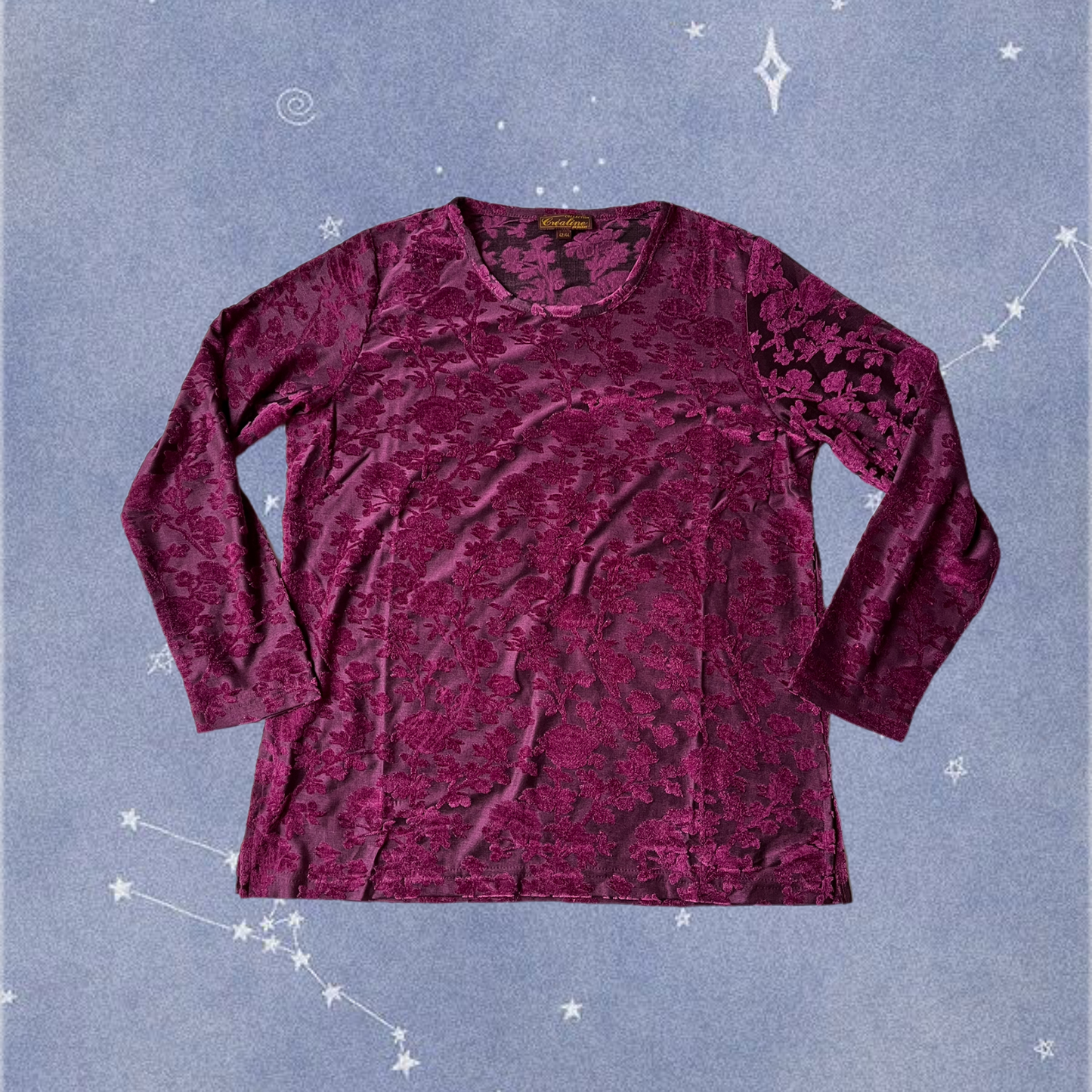 Devore Velvet Top UK 14