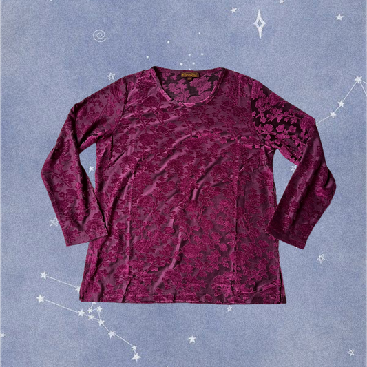 Devore Velvet Top UK 14