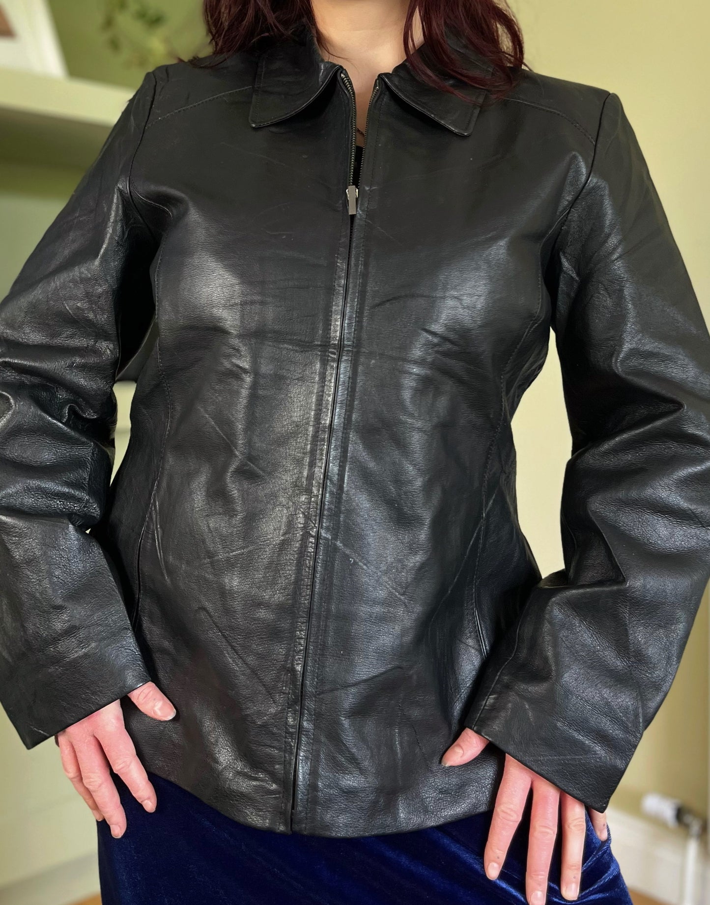 Nyx Leather Jacket UK 14-16/L