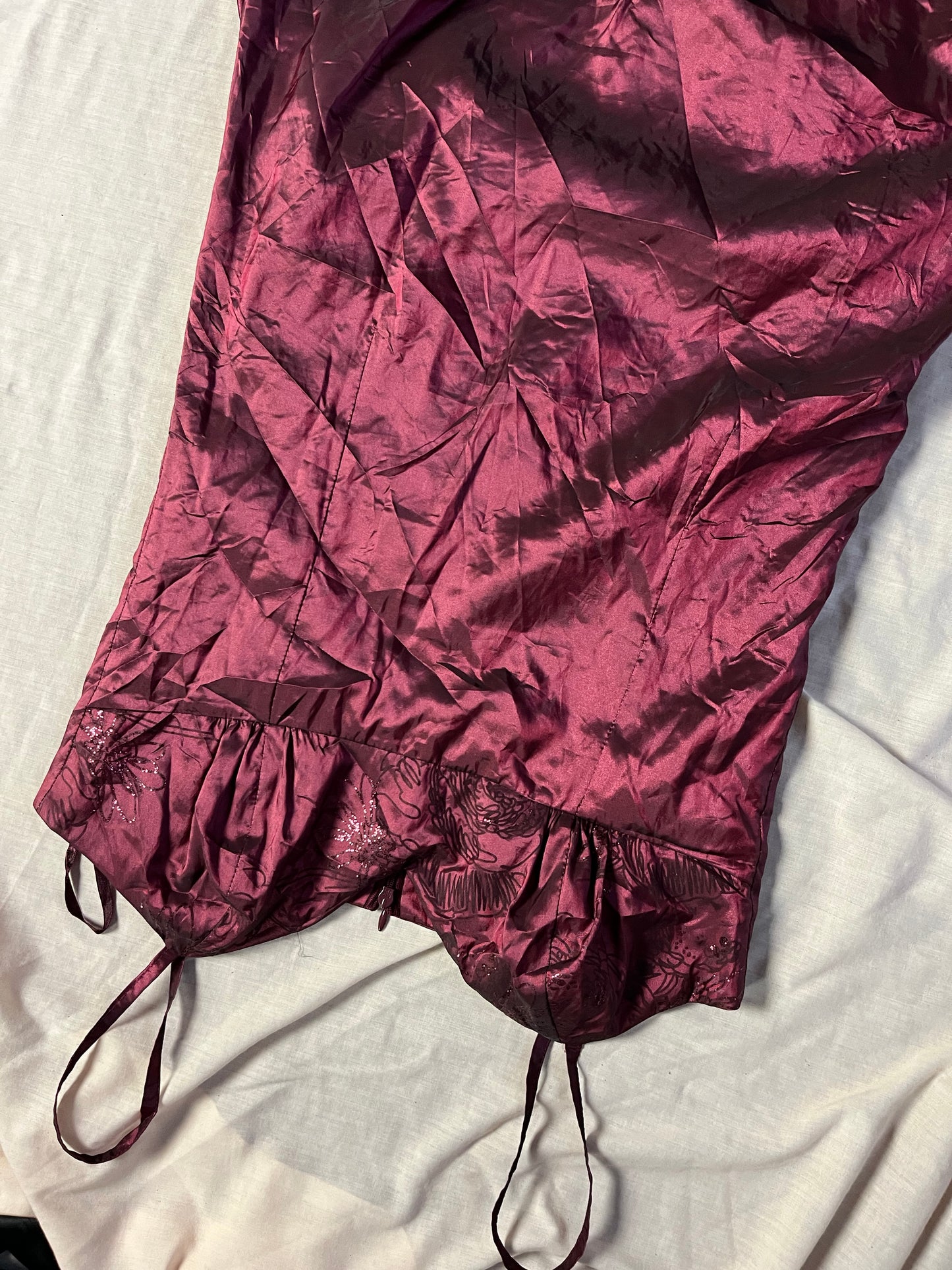 Dark Pink Prom/Evening Dress - UK 8