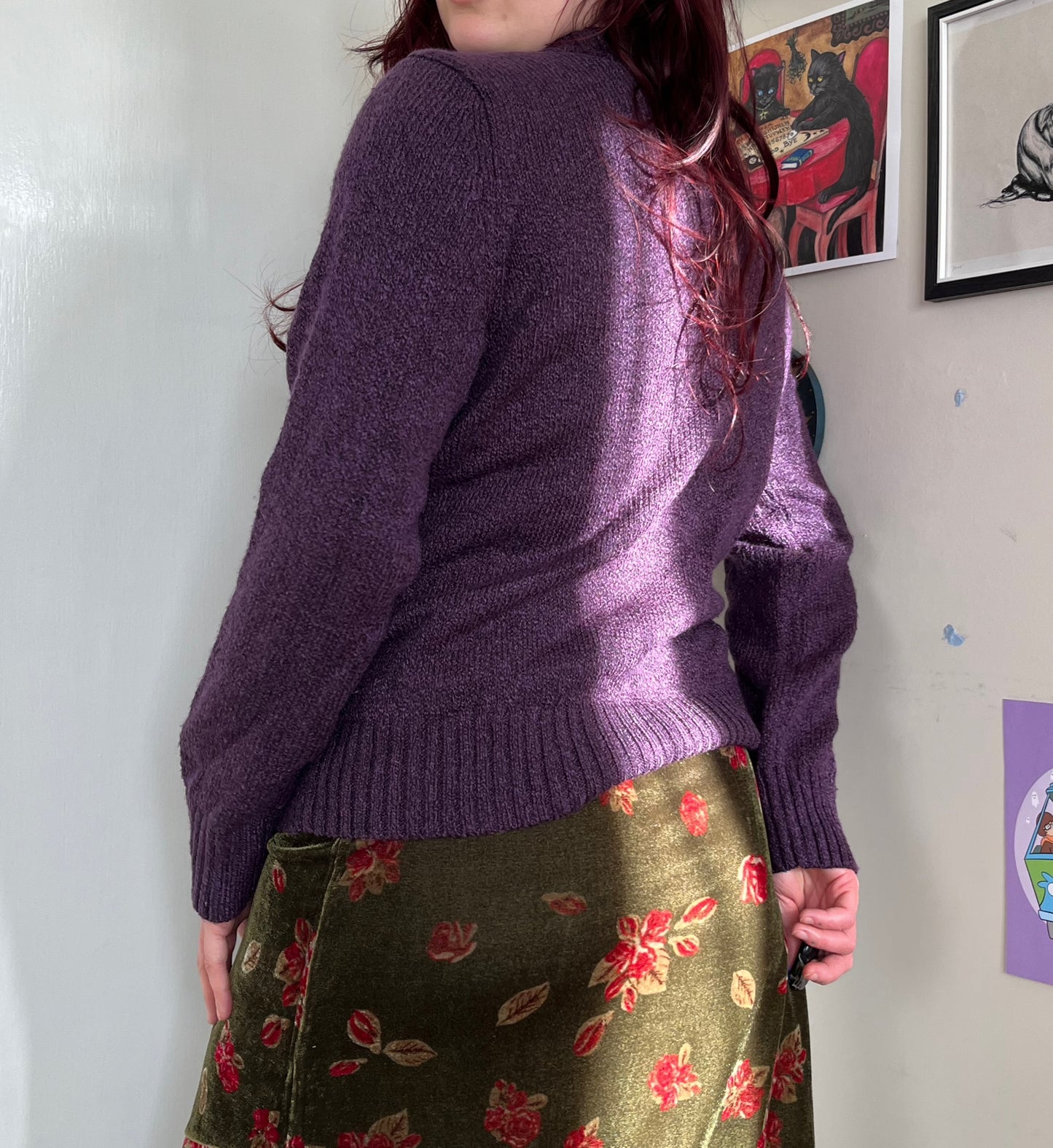 Purple Cardigan - UK 6-14