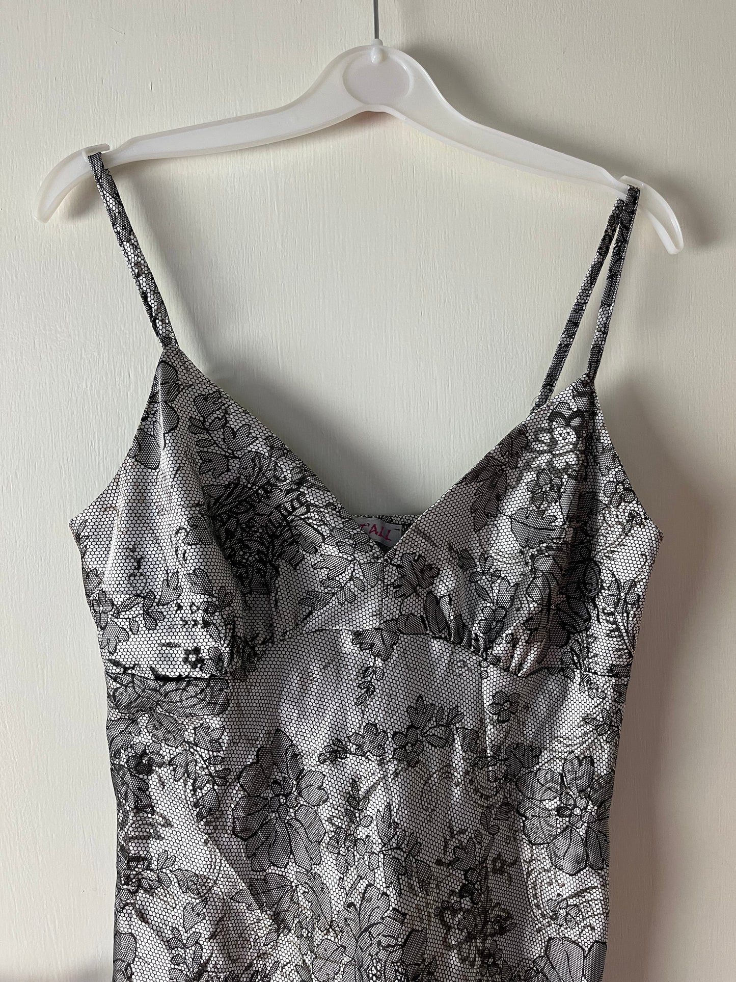 Satin Floral Dress UK 8-10