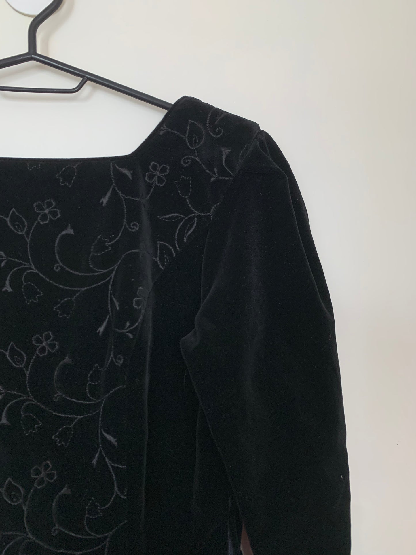 Victoria 80s Velvet Dress UK 8 by Laura Ashley