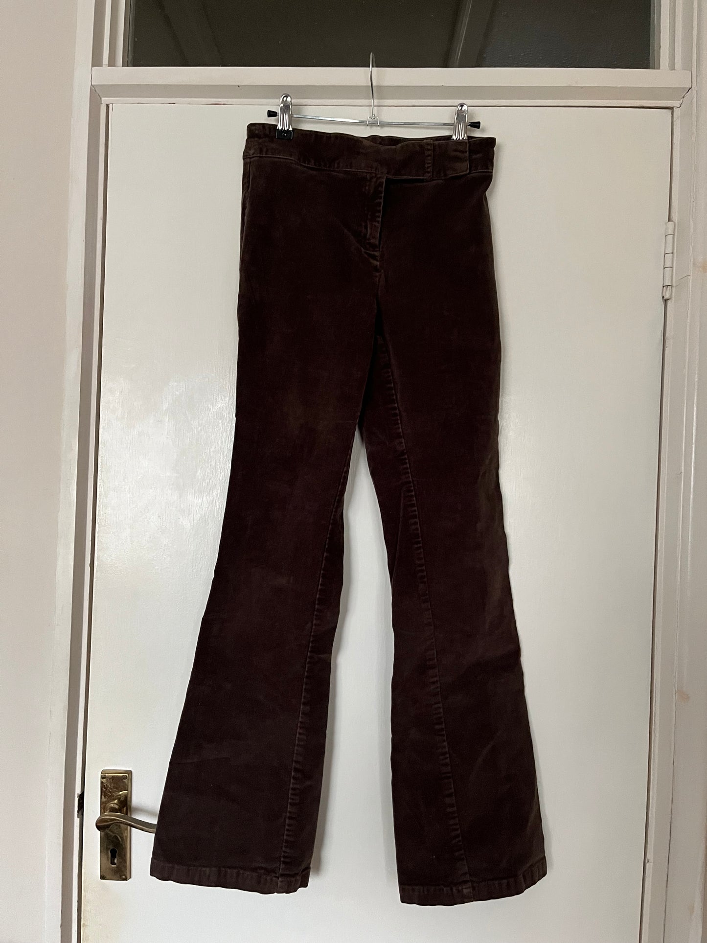 Brown Corduroy Flares - UK 6