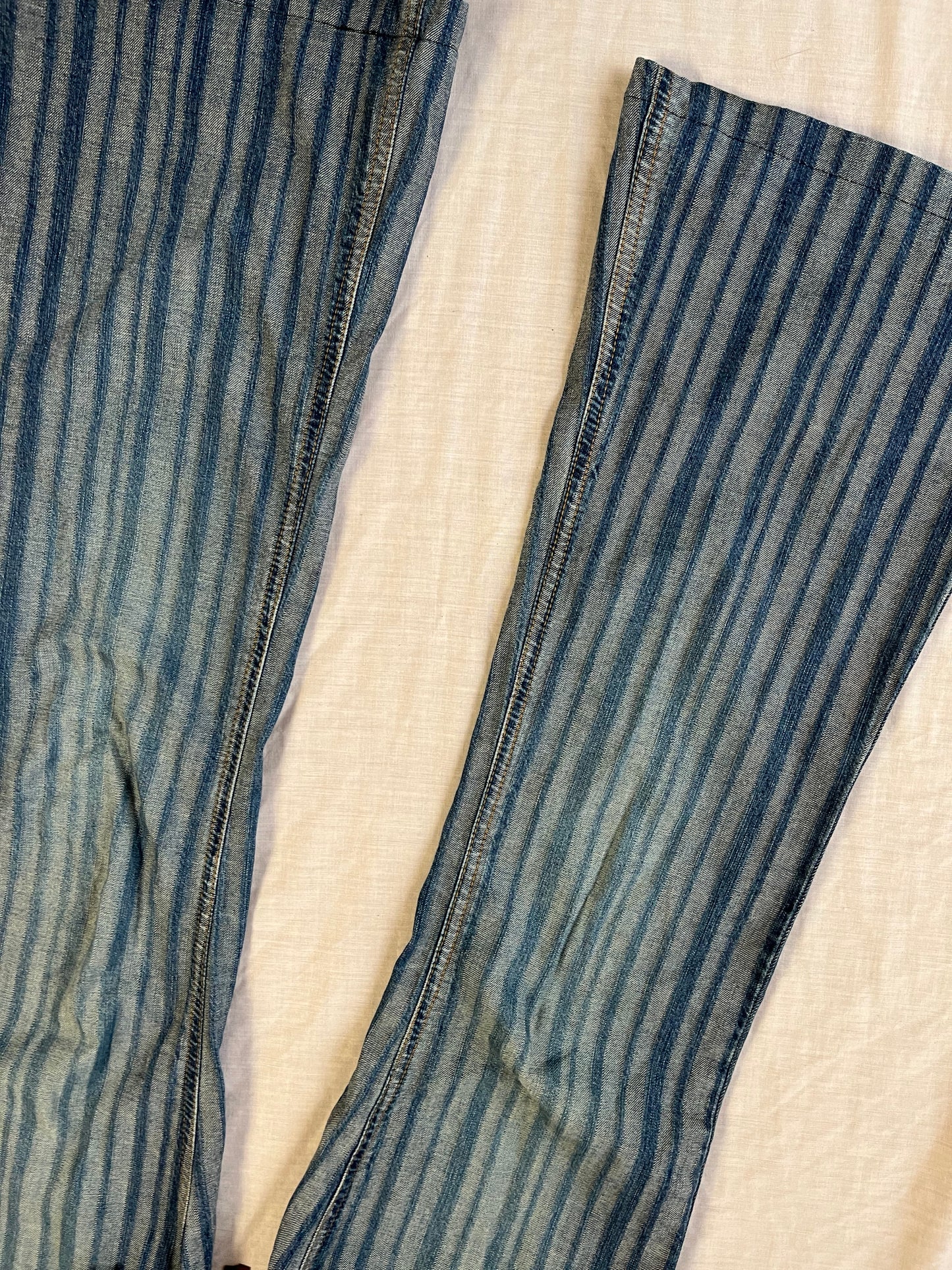 1990s Striped Jeans UK 8-10