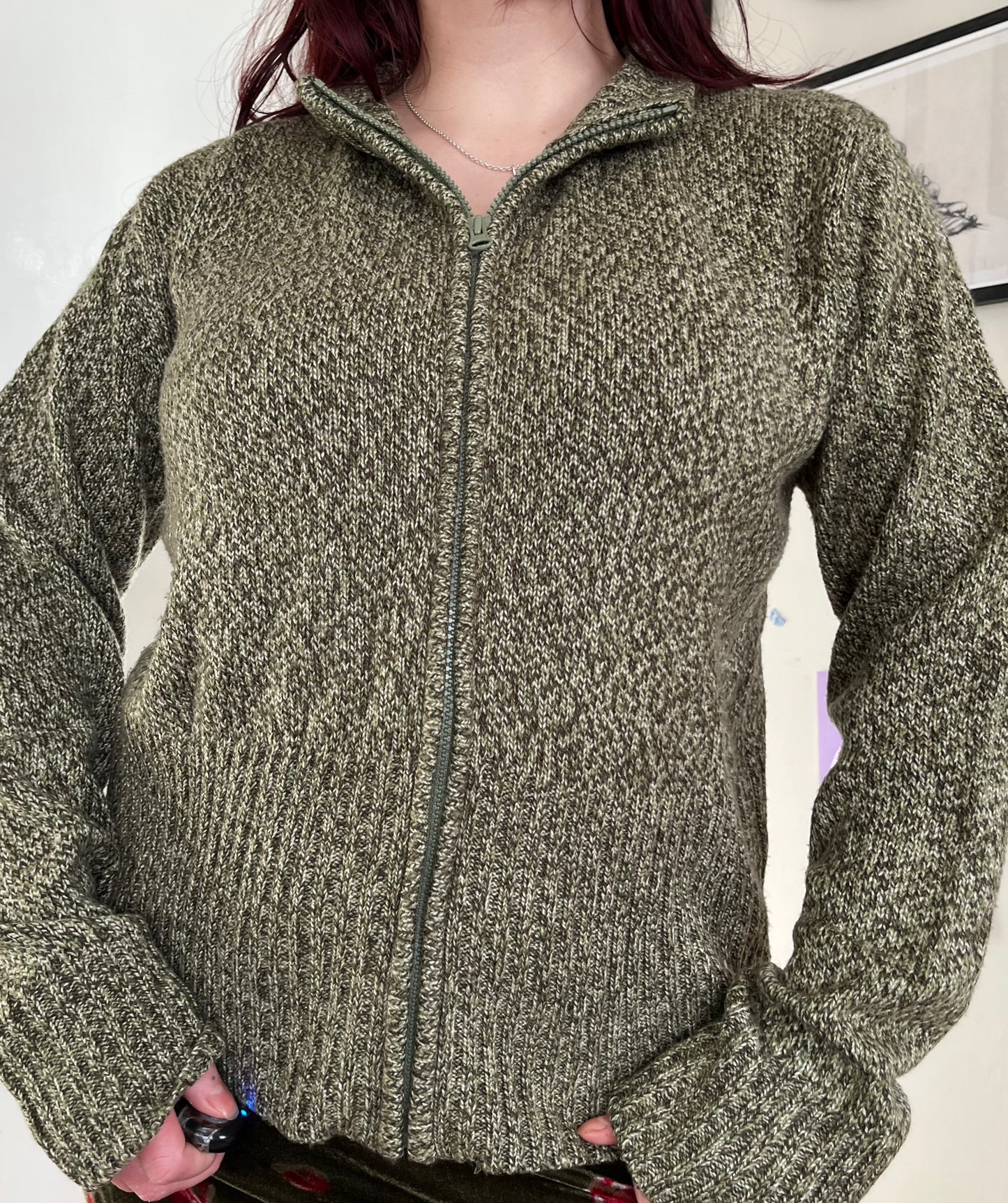 Moss Green Cardigan - UK 6-14