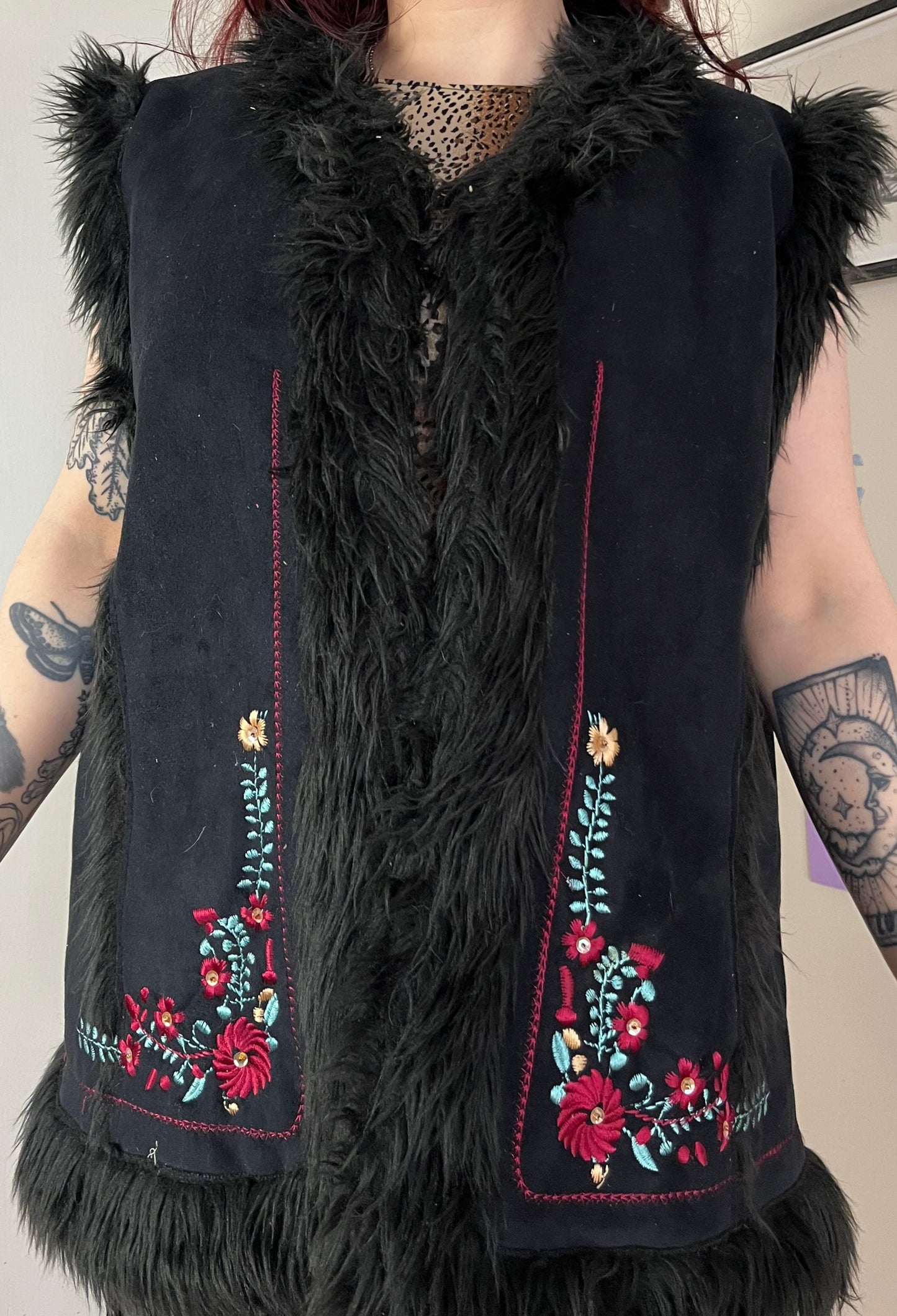 Sleeveless Afghan Coat XXL