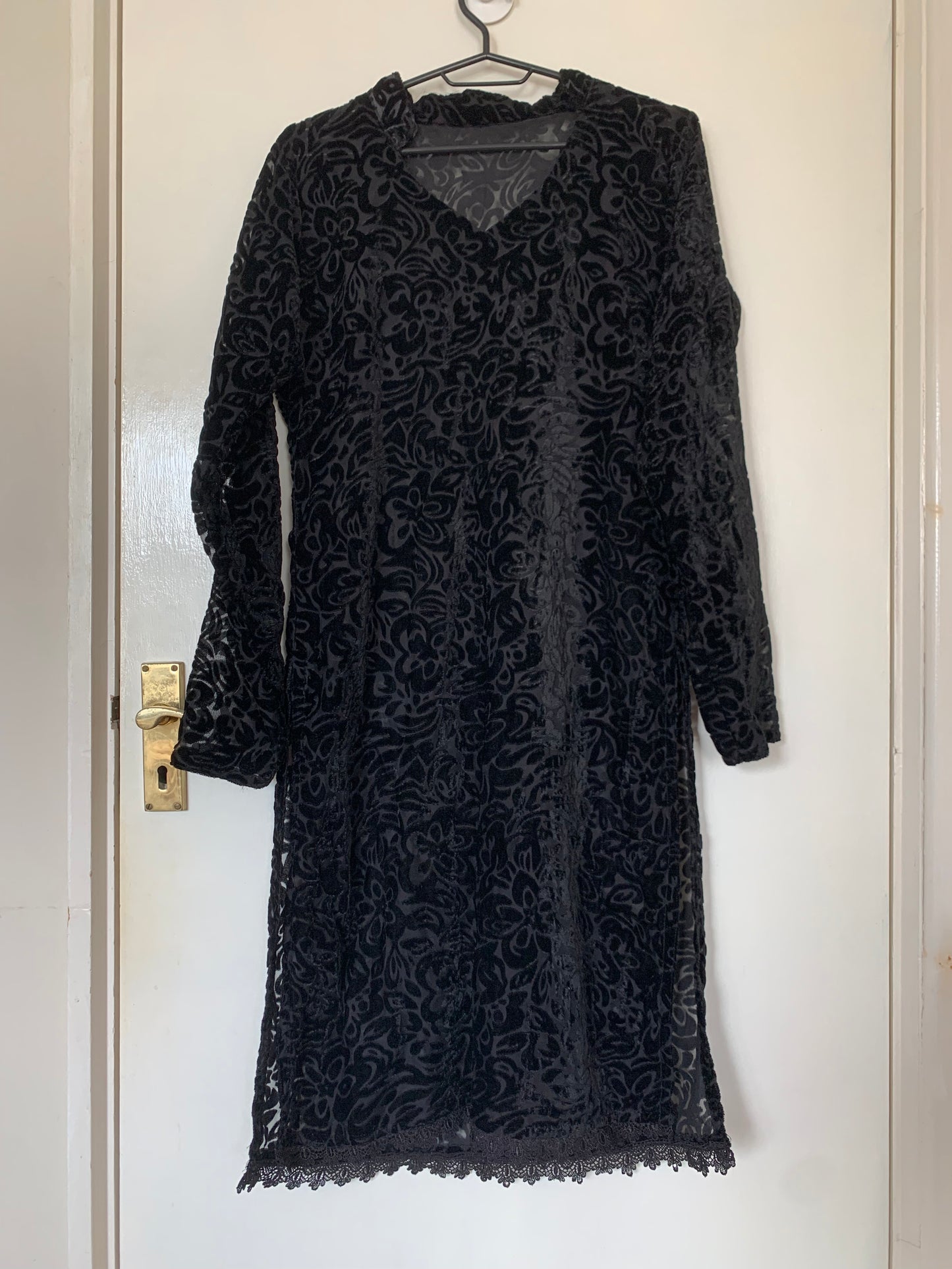 Katherine 90s Velvet Dress UK 12