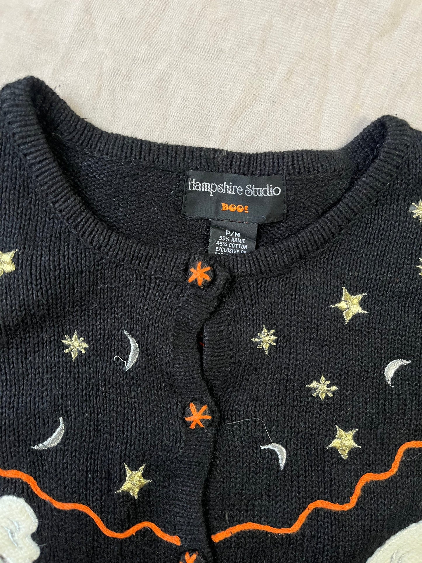 Phantom 1990s Halloween Cardigan M