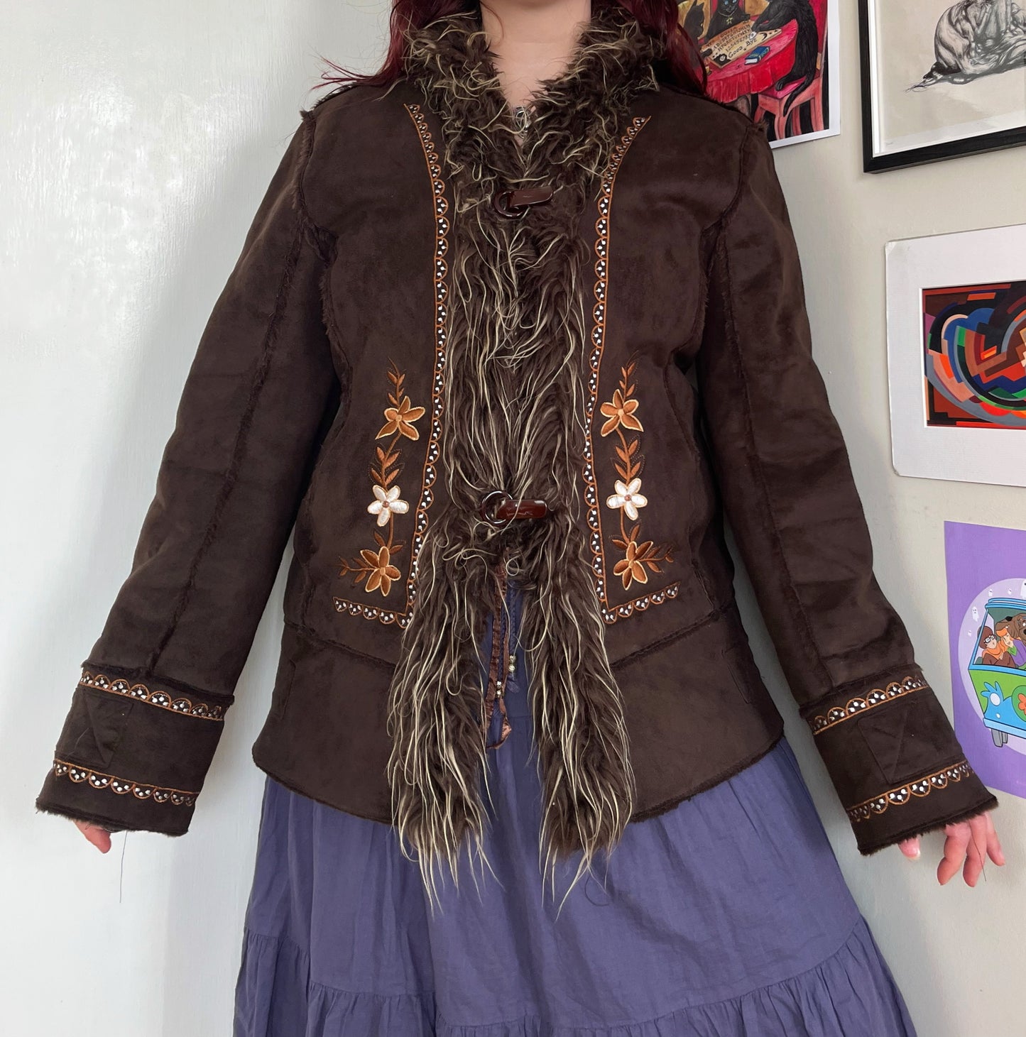 Ella Afghan Coat UK 14-16