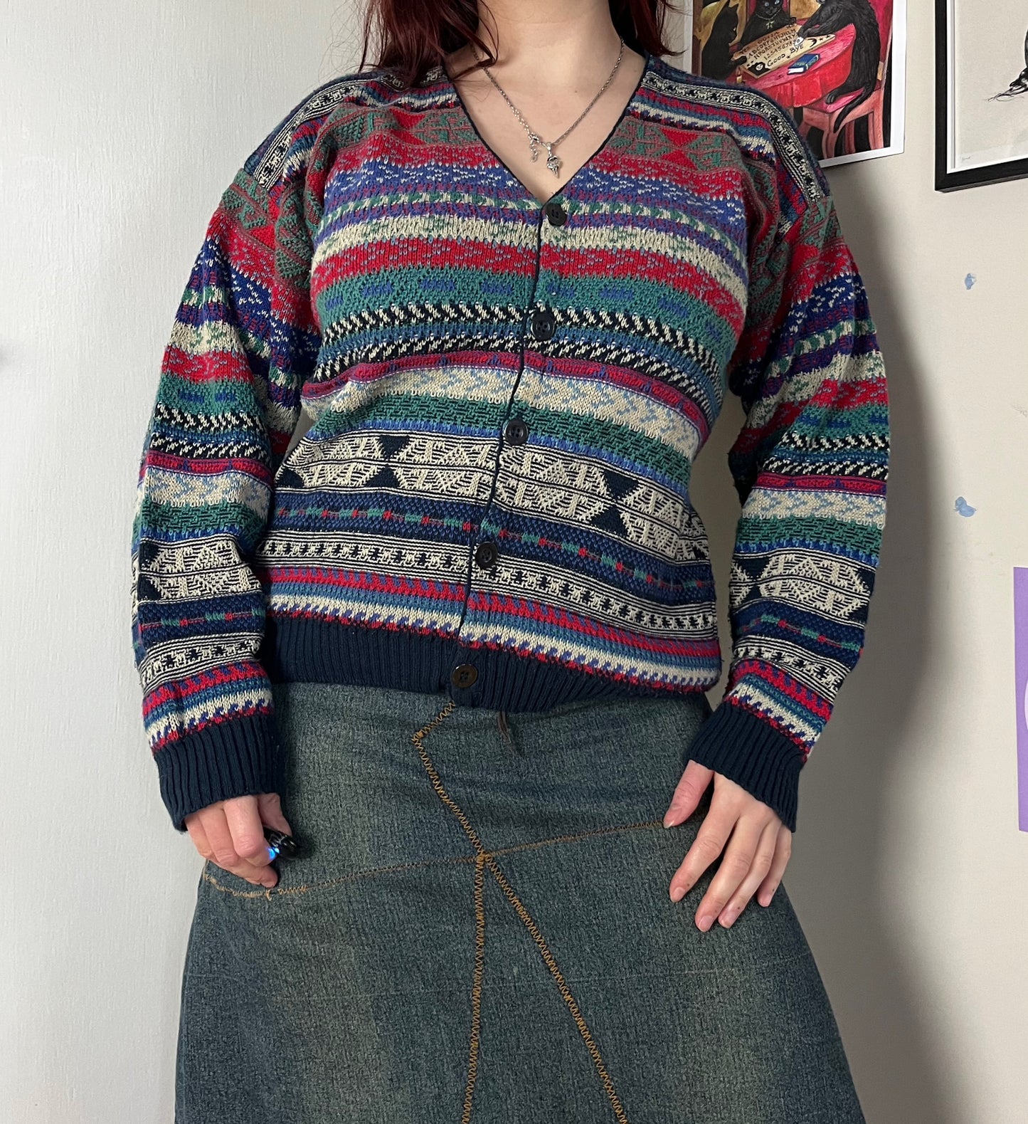 Multicolour Cardigan M