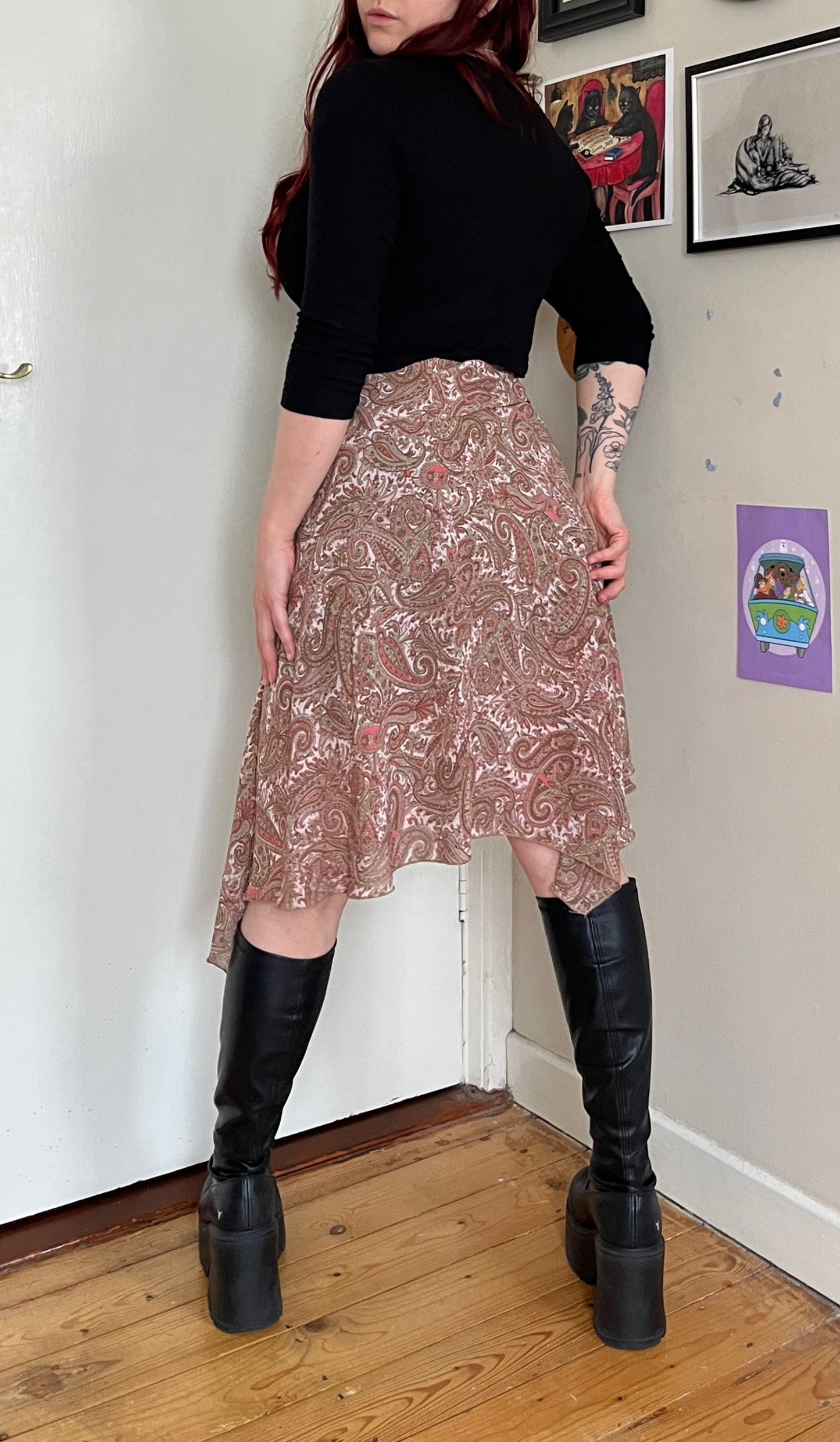 Paisley Mesh Skirt UK 6-10