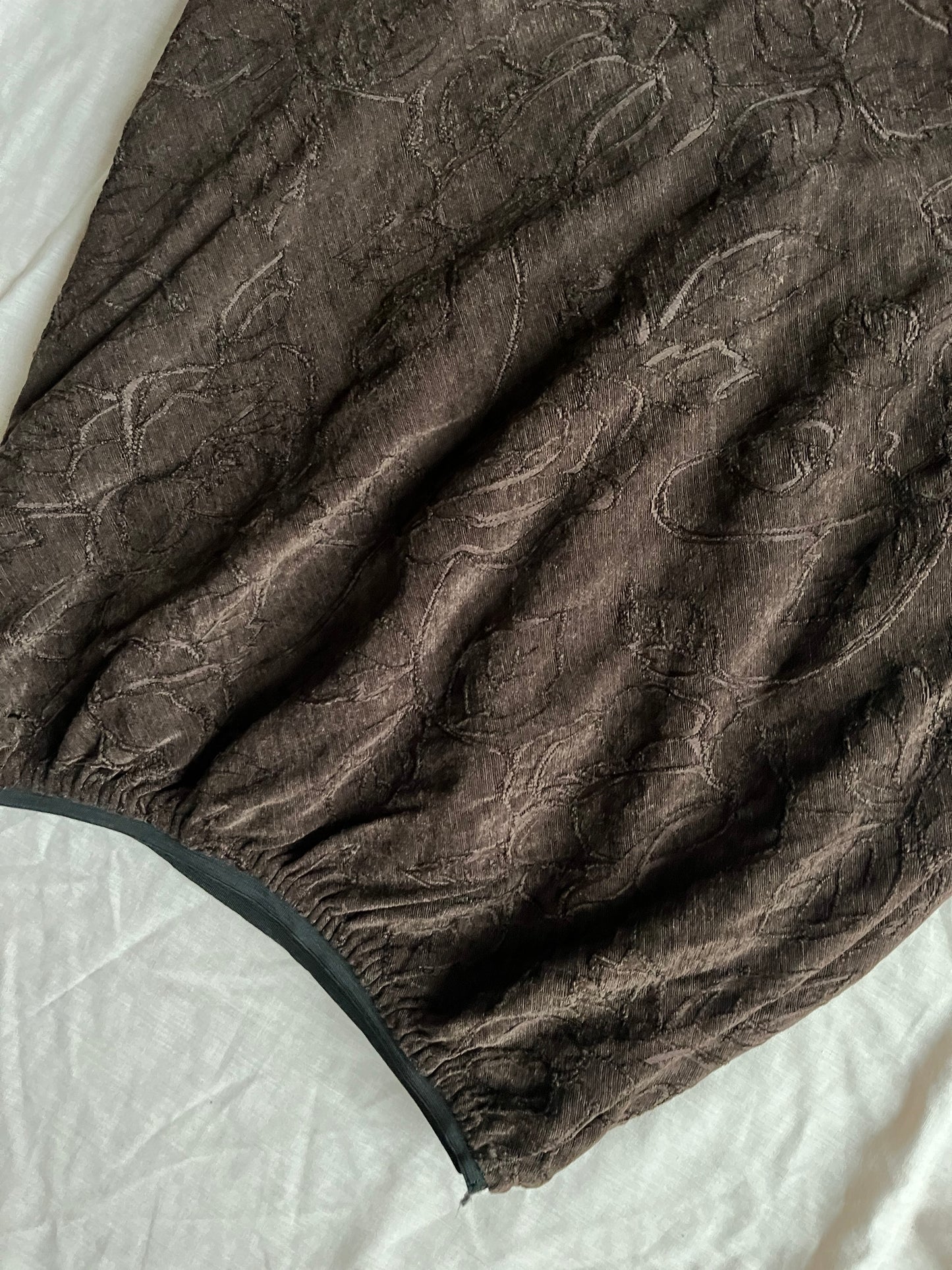 Brown Floral Maxi Skirt - UK 10-16