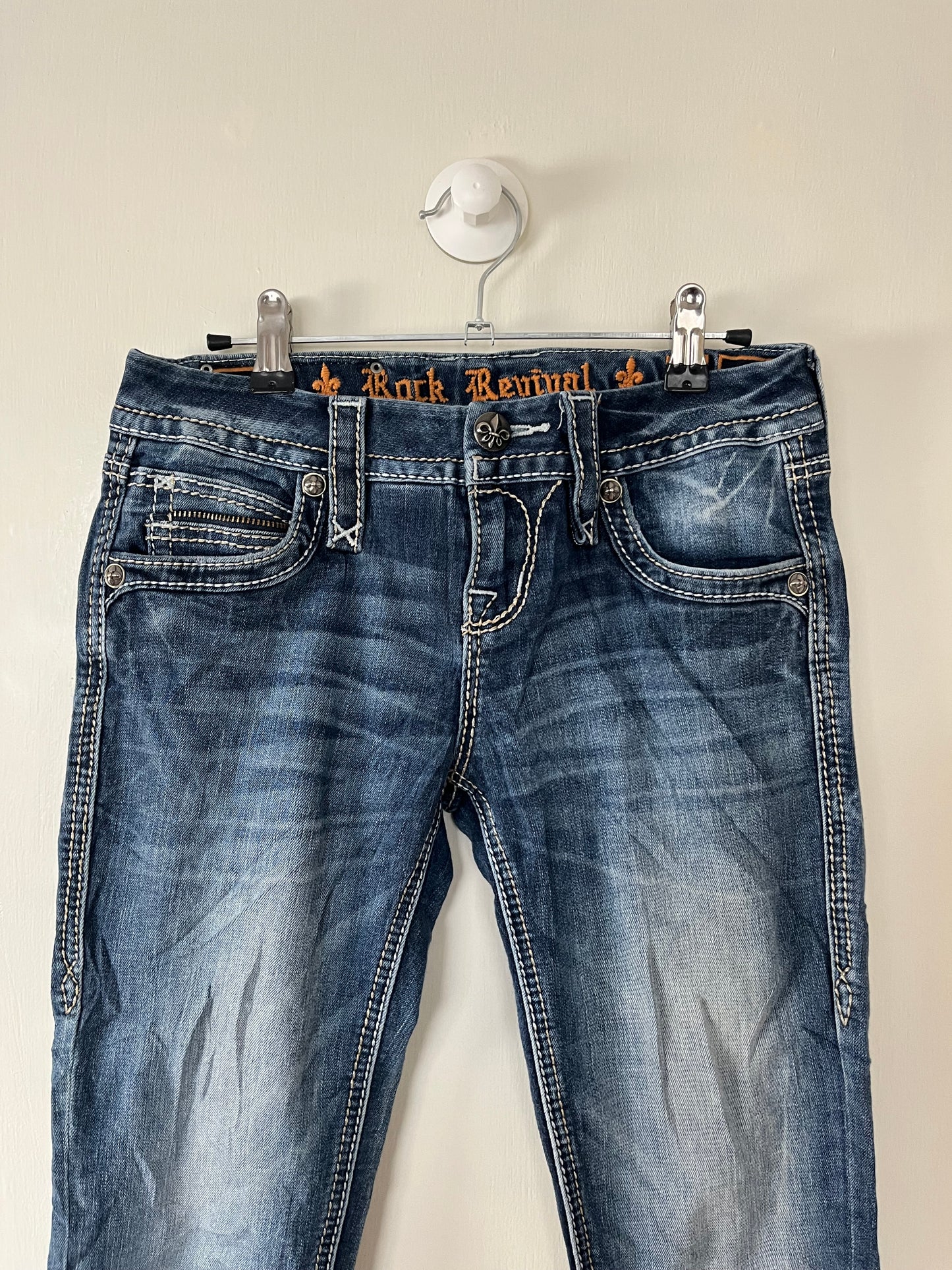 Y2K Rock Revival Jeans UK 8