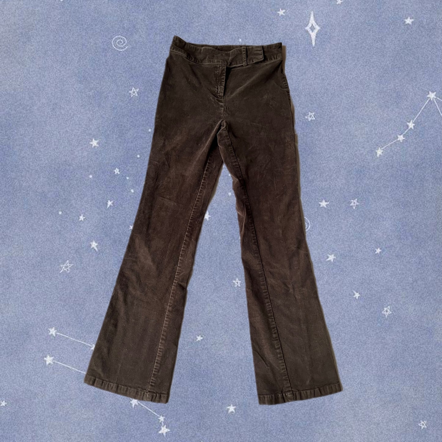 Brown Corduroy Flares - UK 6