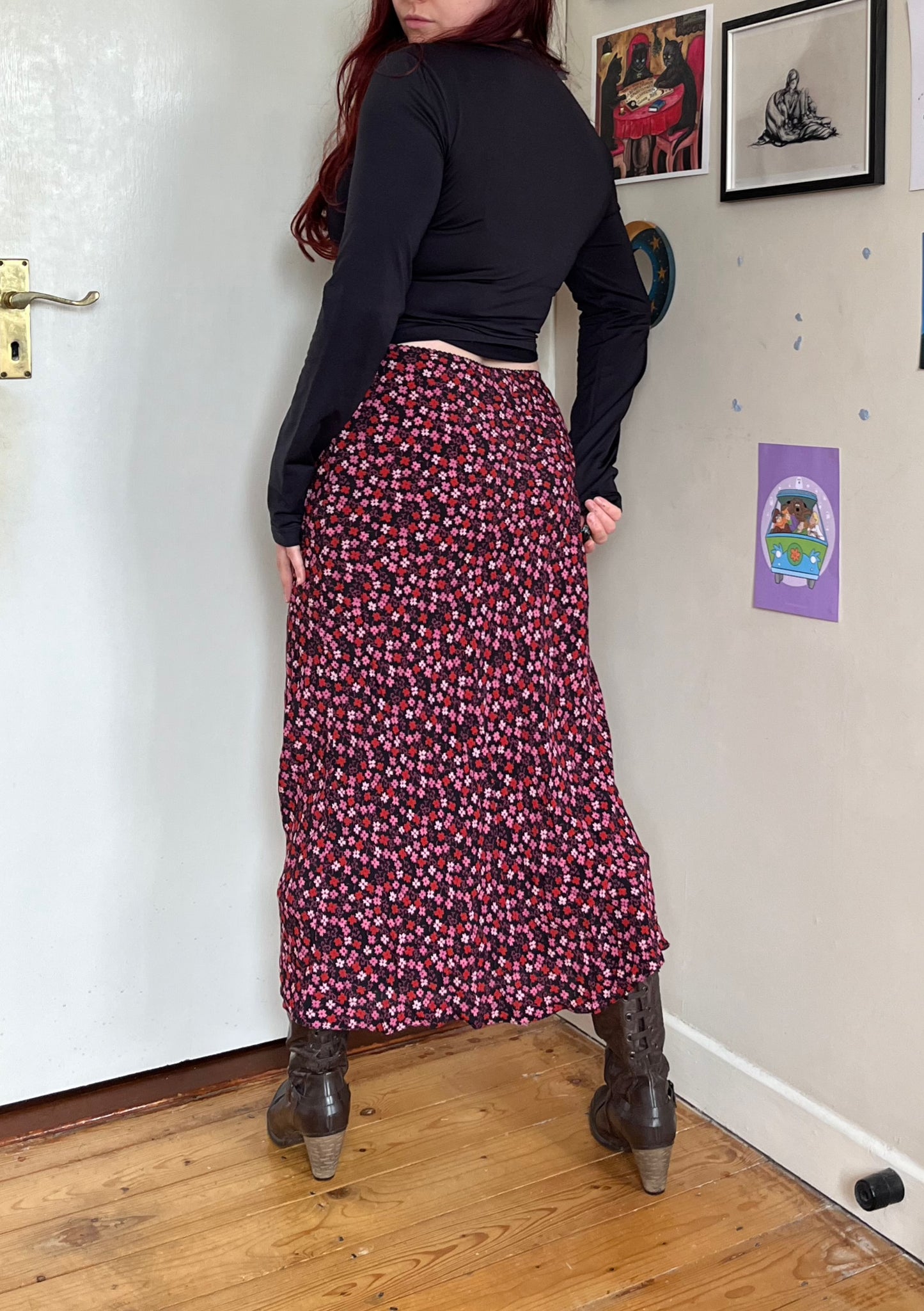 Floral Maxi Skirt UK 12