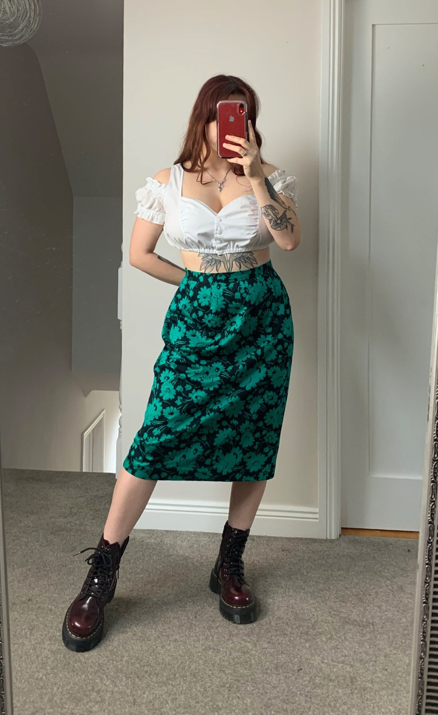 Brooke 90s Midi Skirt UK 16