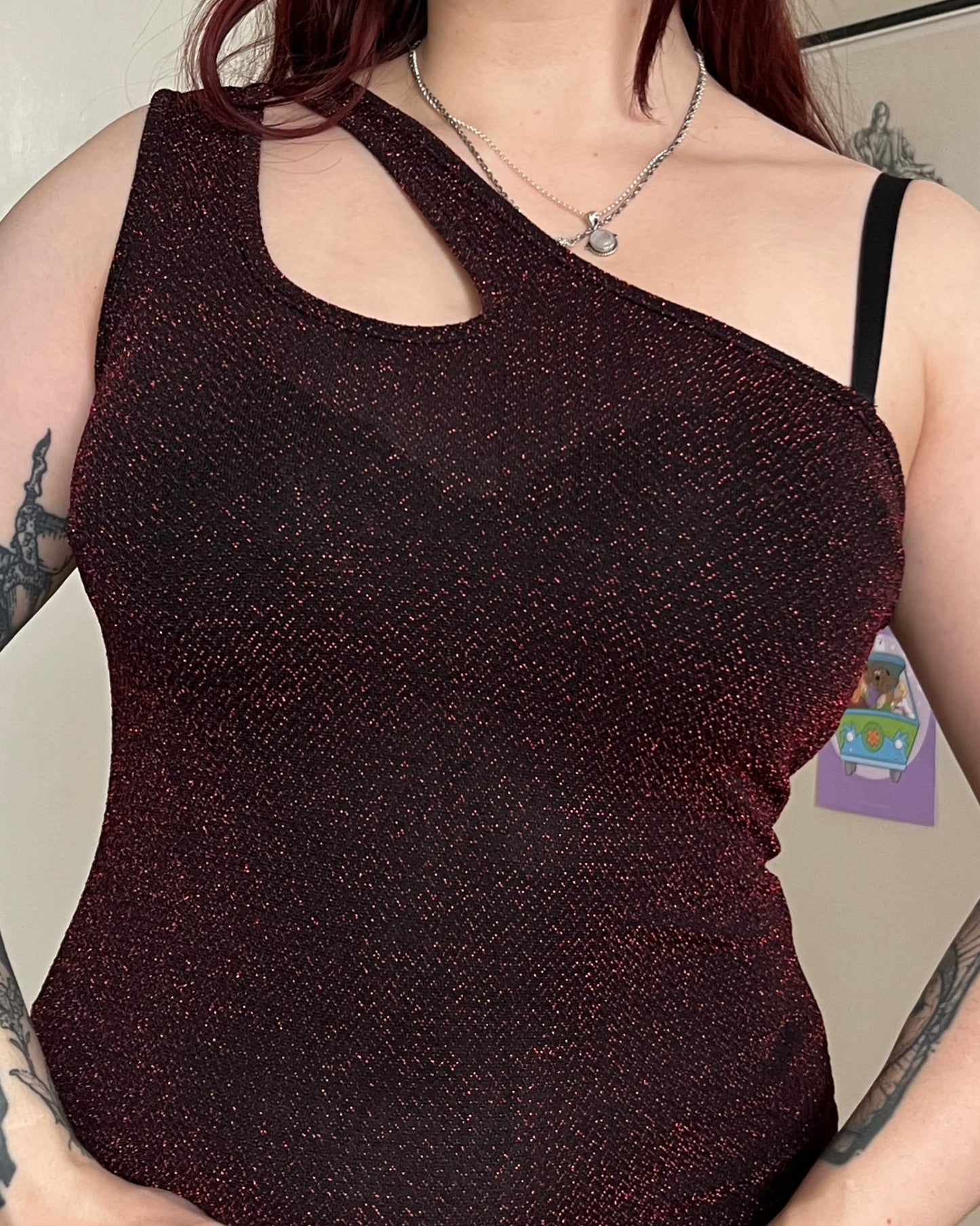 Glittery Red Dress UK 10