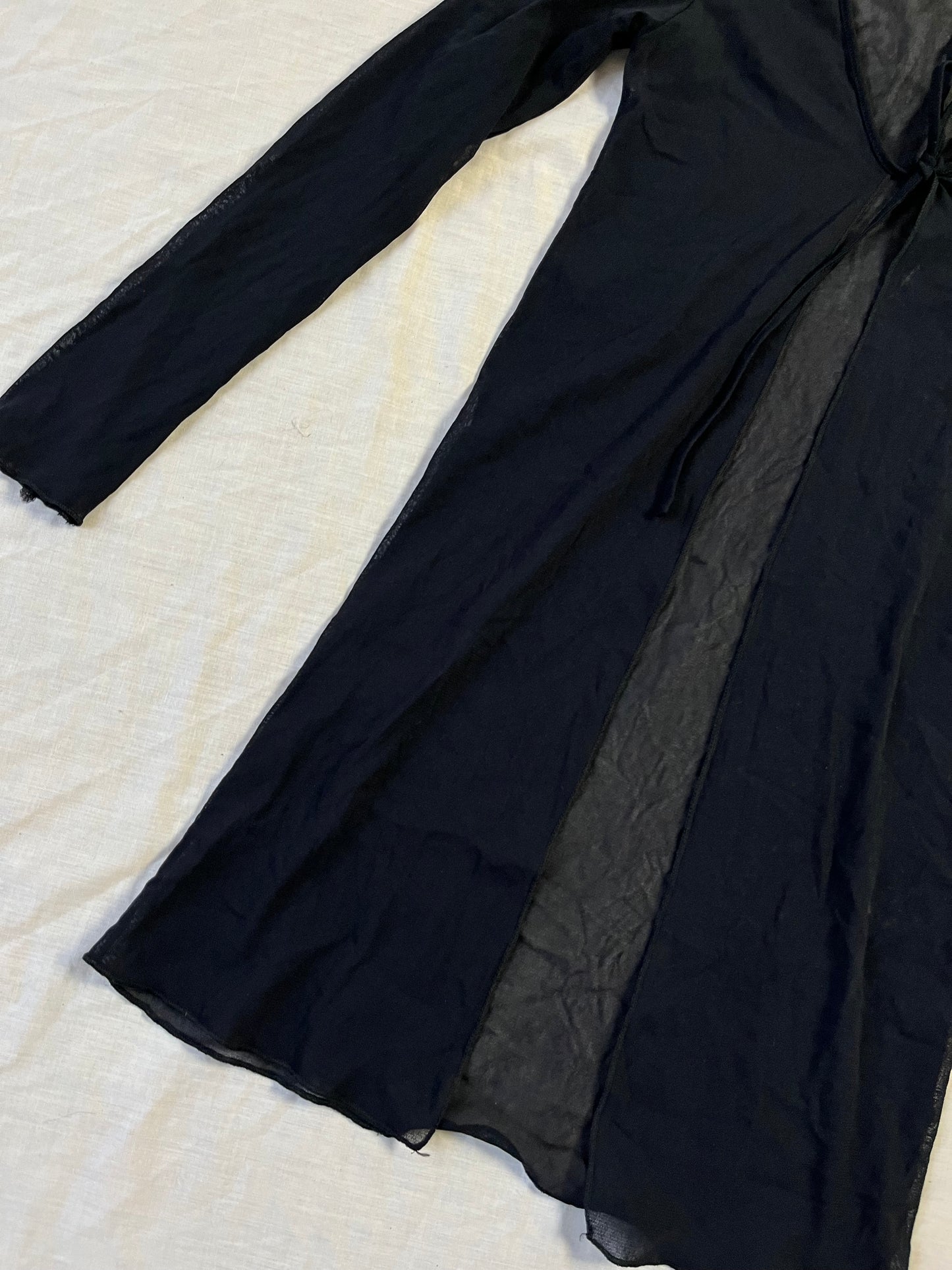 Tie Front Mesh Cardigan UK 6-10