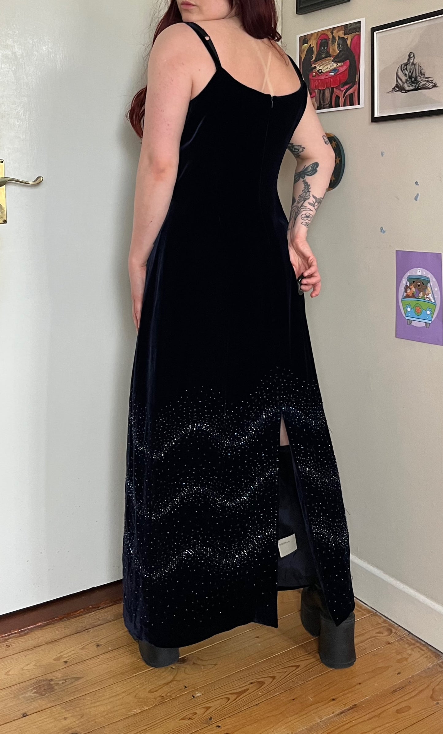 Laura Ashley Velvet Dress UK 16-18