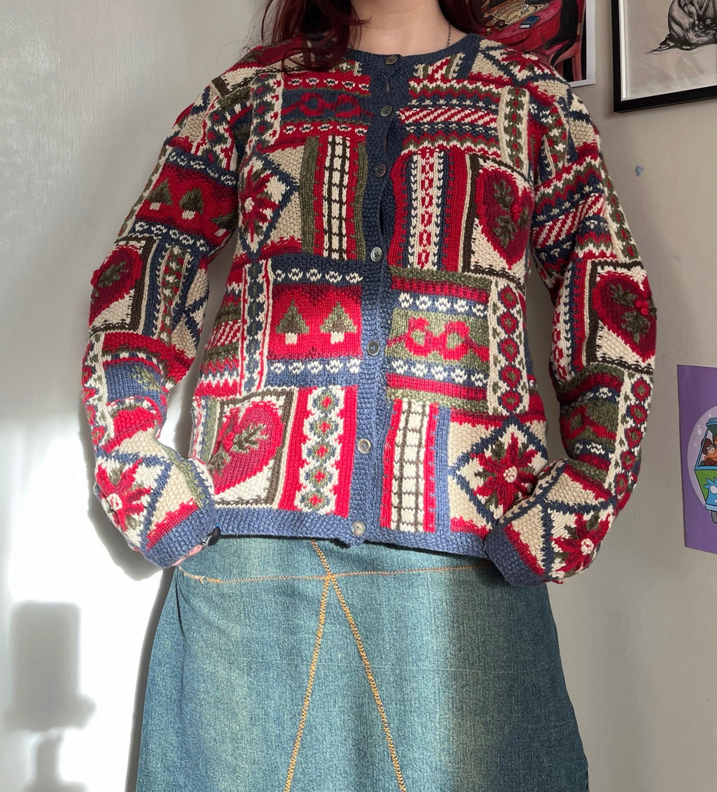 Gingerbread 1990s Cardigan UK 4-16/L