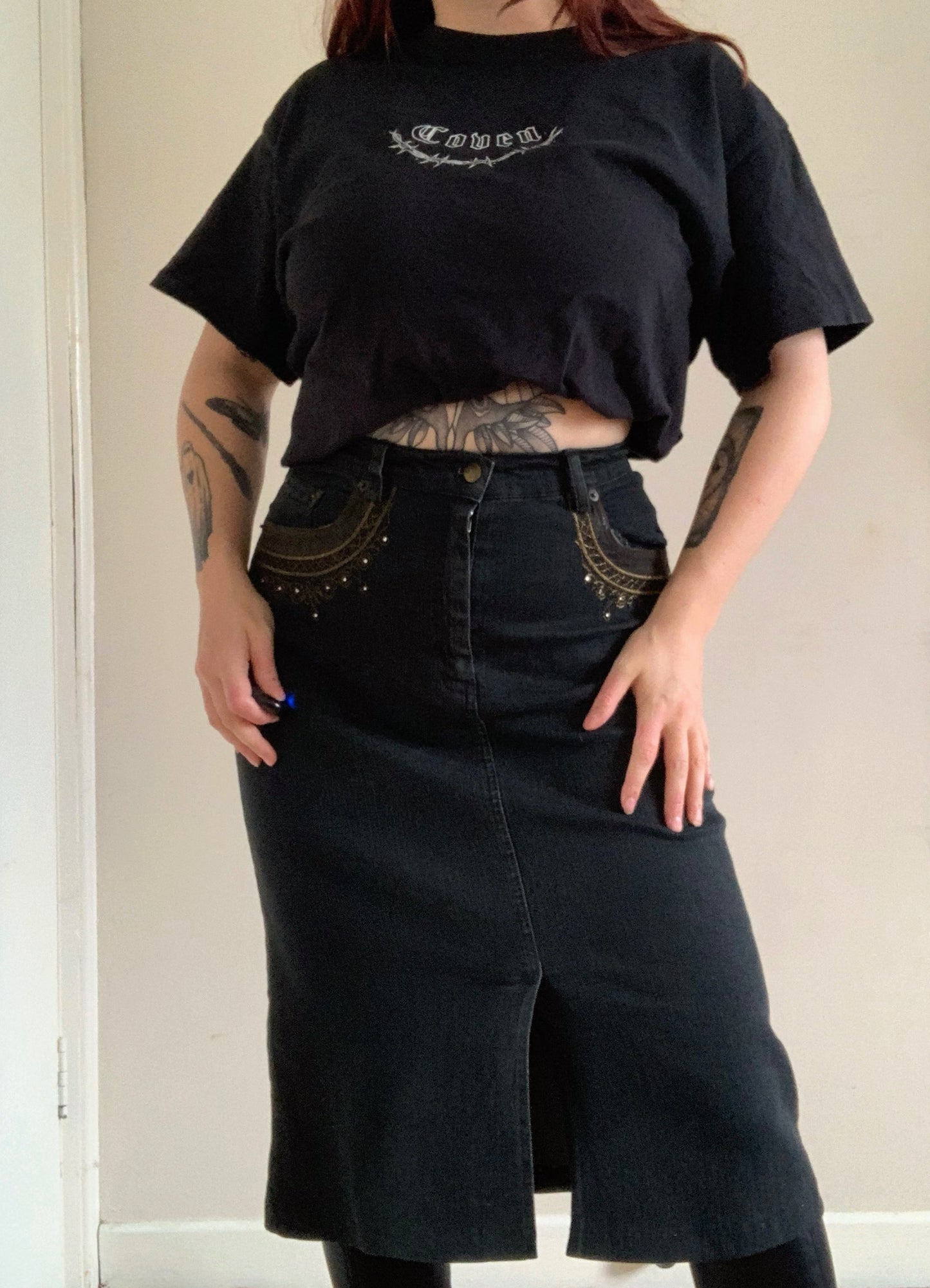 Harmony 90s Denim Skirt UK 10