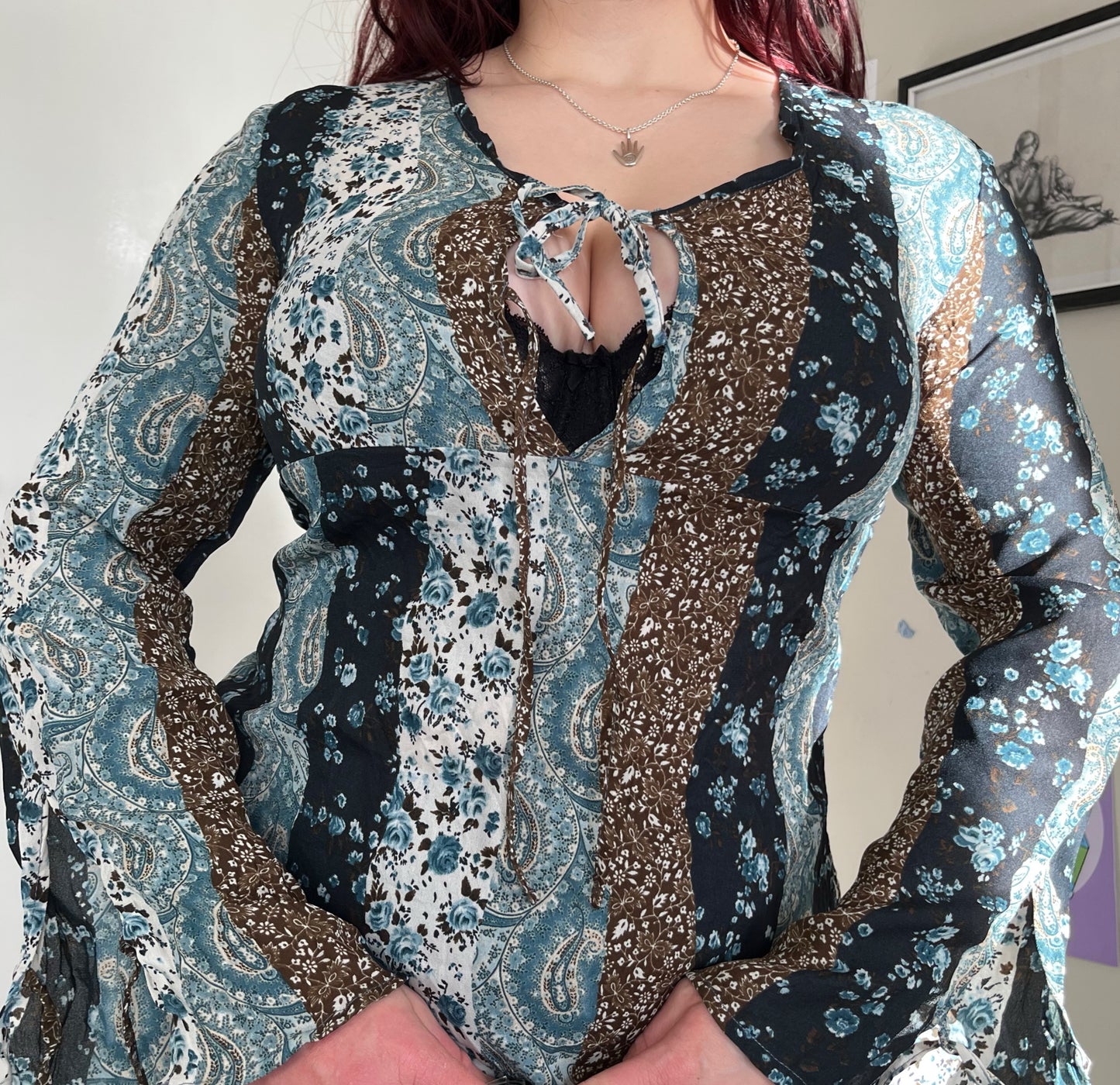 Patchwork Floral Top - UK 12