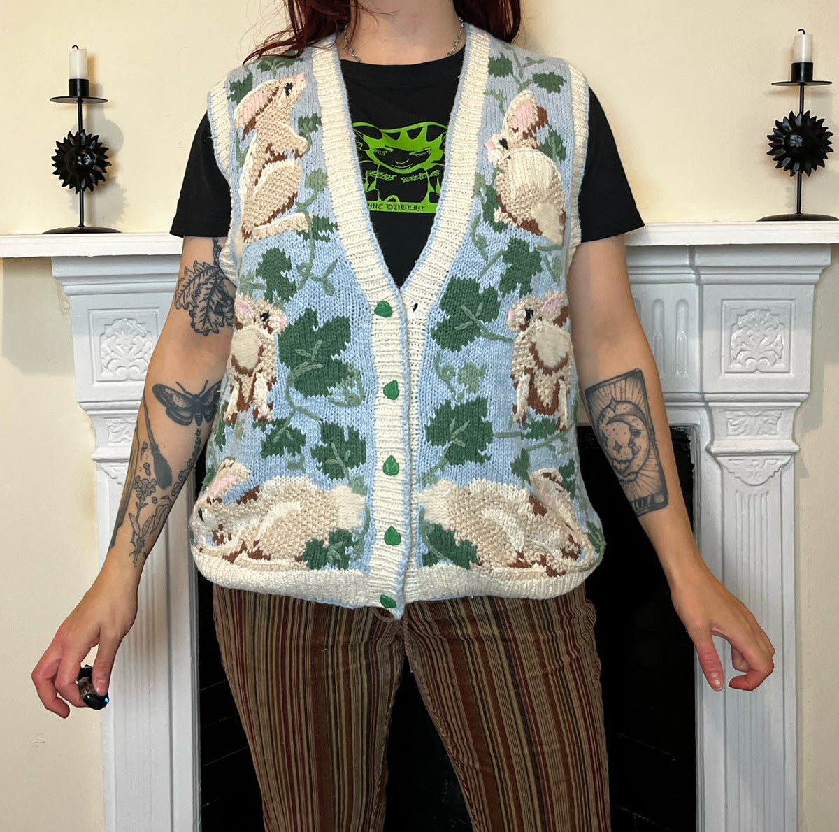 Bunny Sweater Vest M