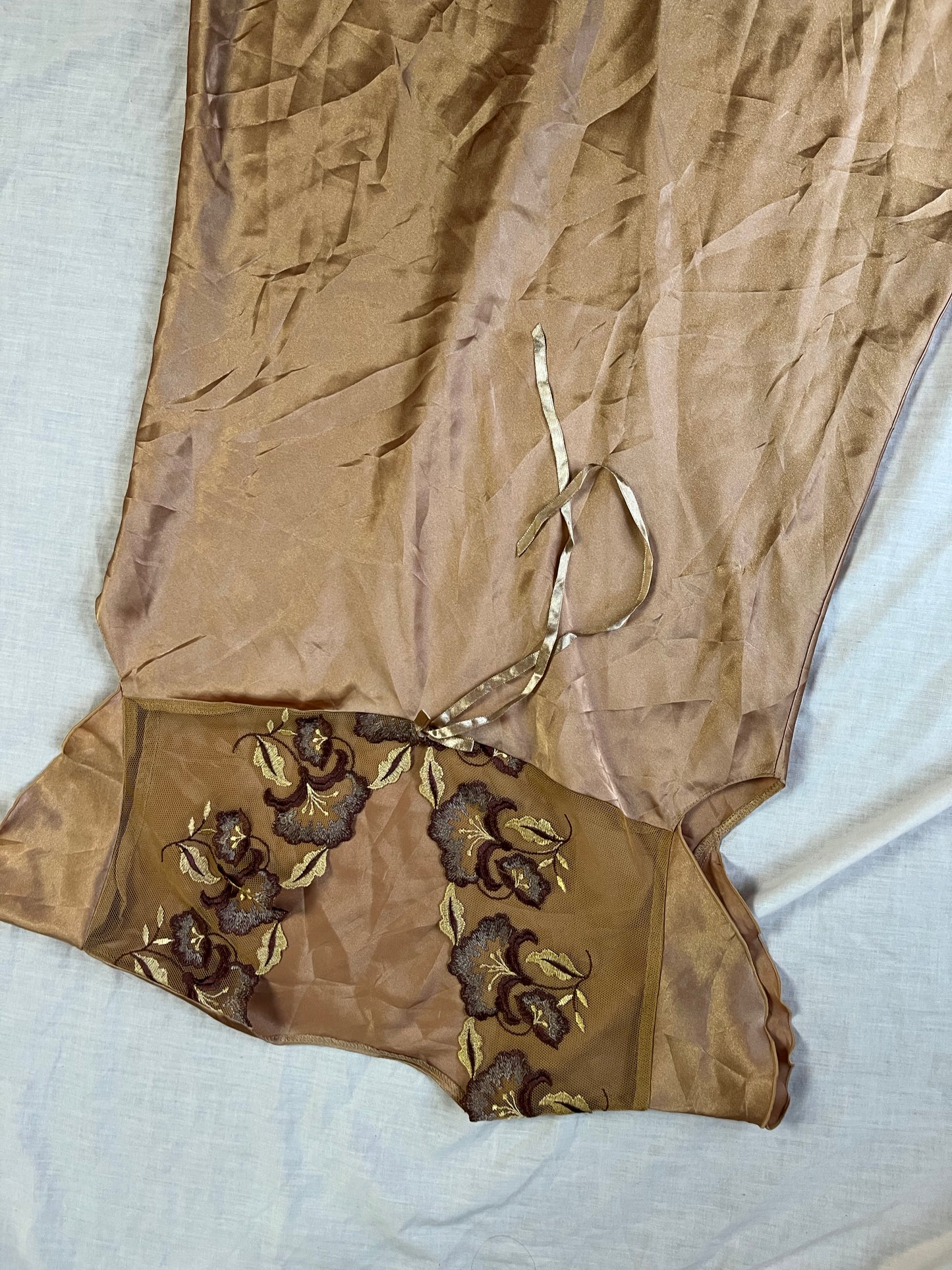 Gold Slip Dress UK 10-12
