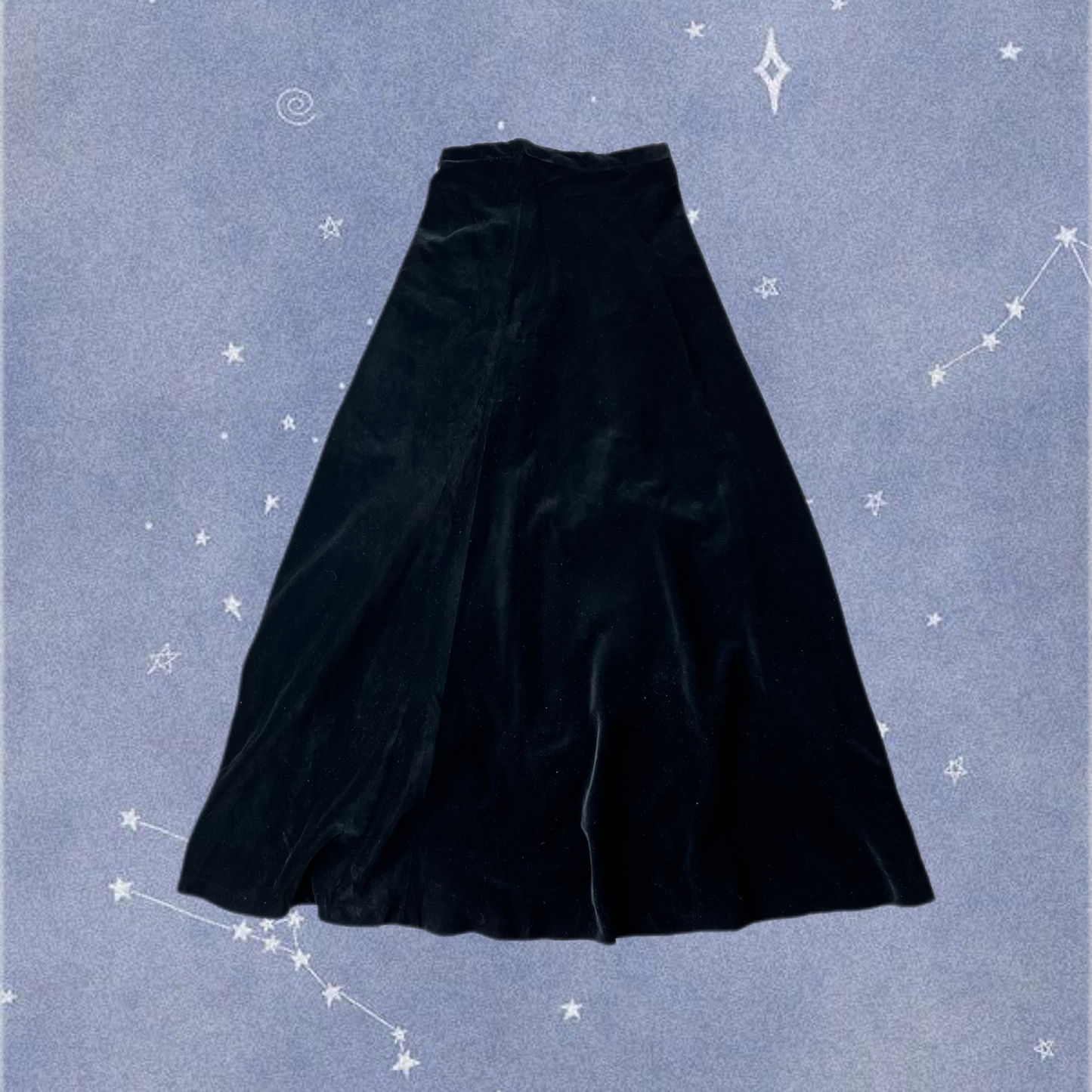 Black Velvet Skirt UK 8