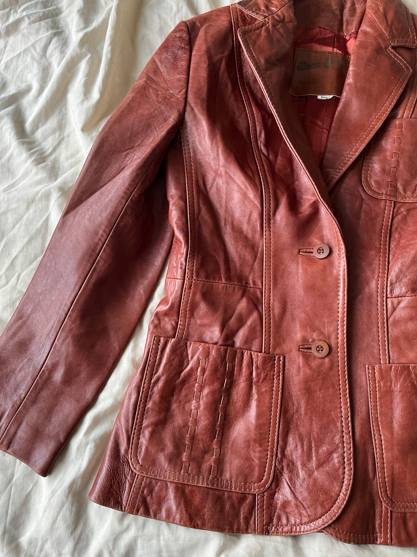 Lisa Leather Jacket UK 8