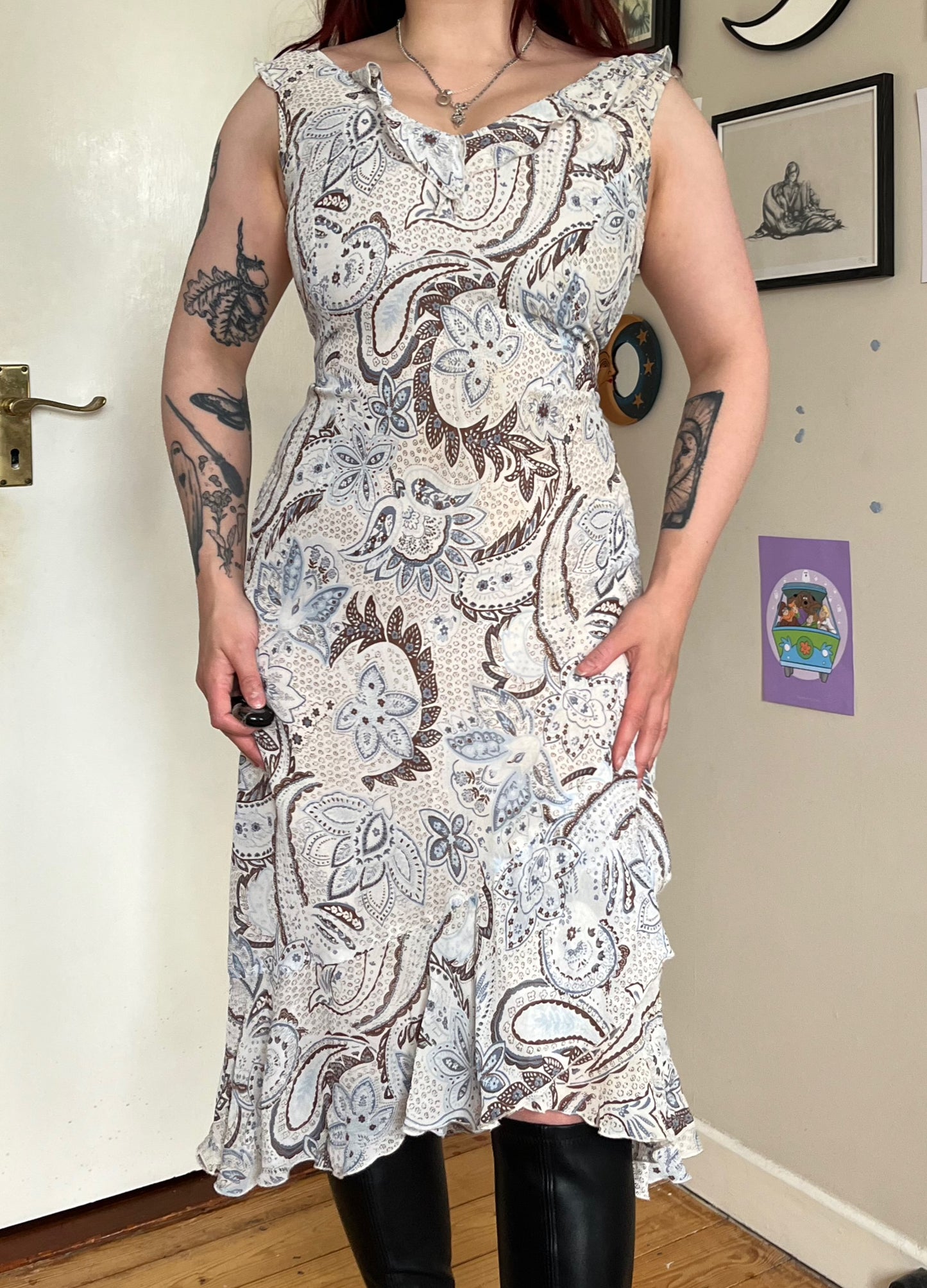 Floral Mesh Dress UK 10