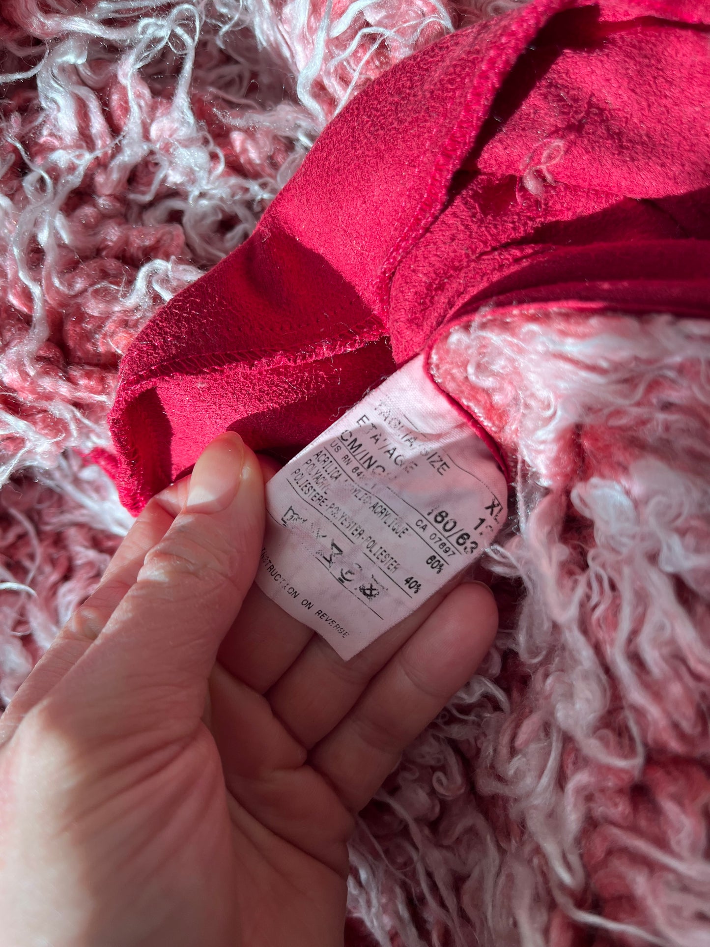 Pink Afghan Coat - Size S