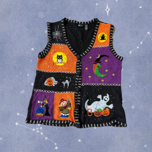 Hex 1990s Halloween Sweater Vest L/XL