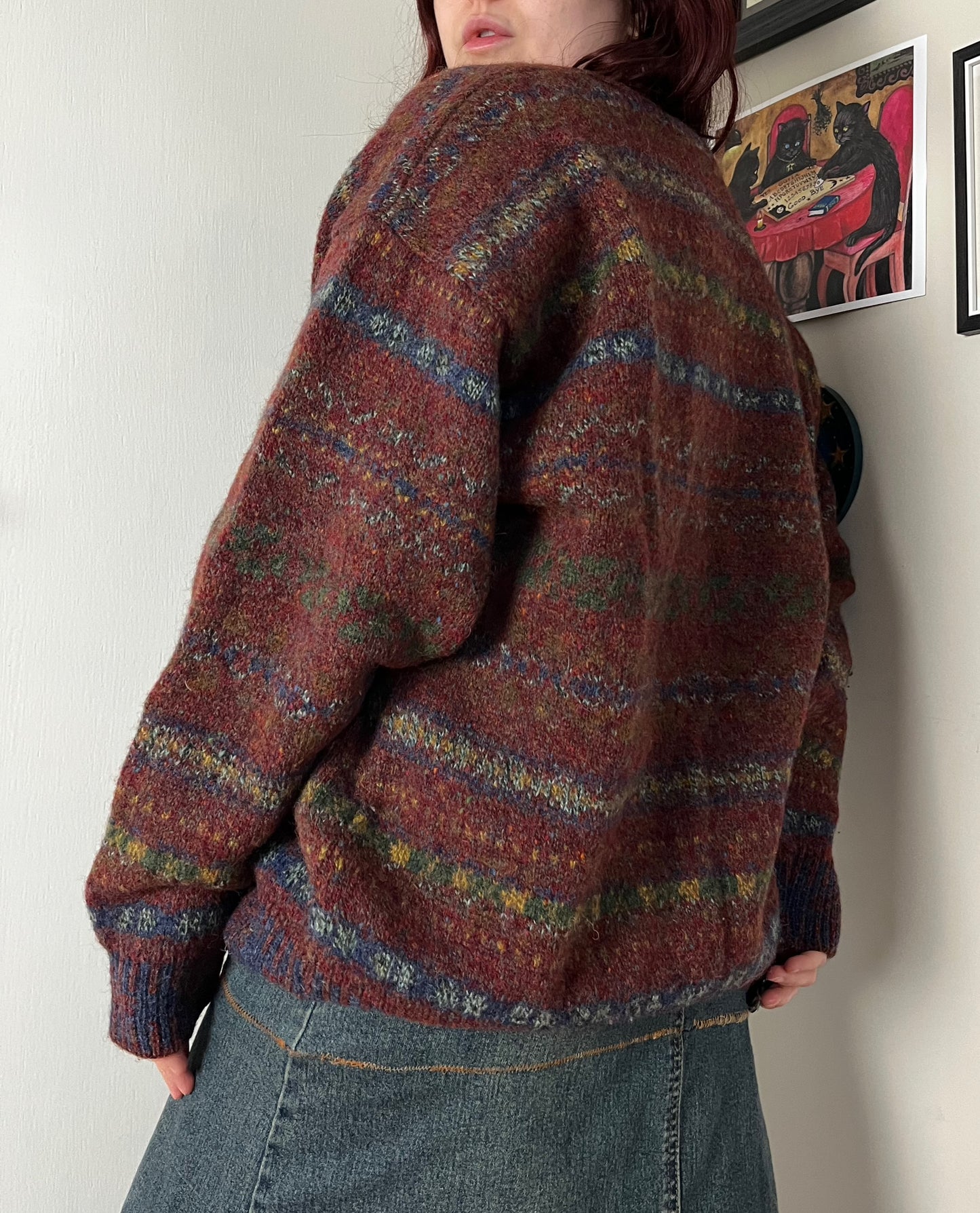 Red Cardigan XXL