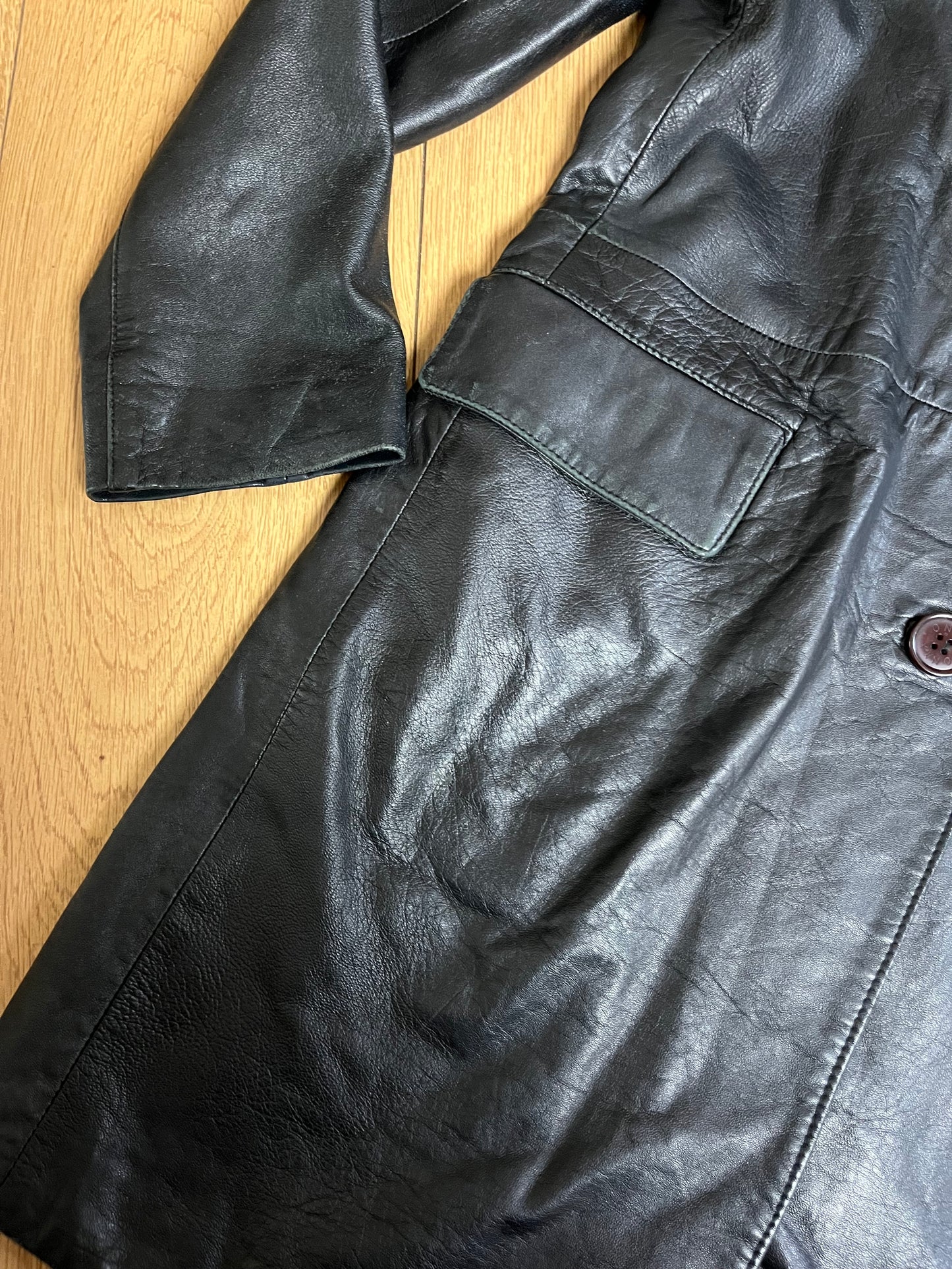 Black Leather Jacket UK 12