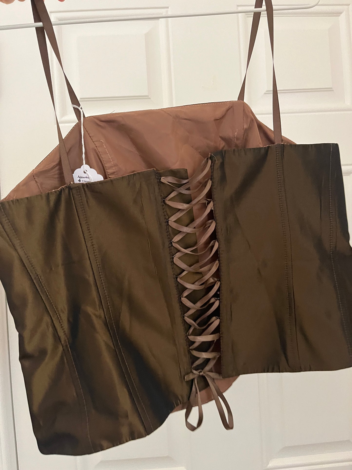 2000s Satin Corset UK 12