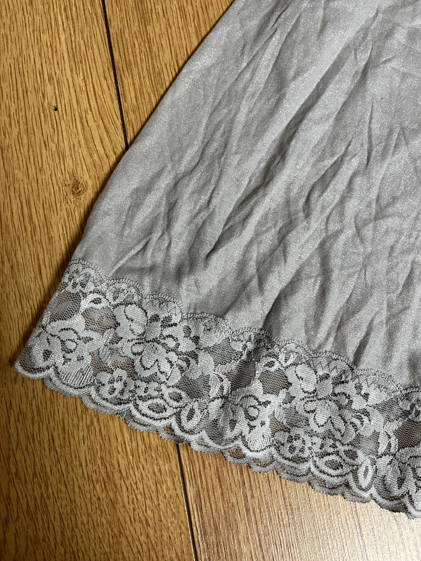 Silver Cami Top UK 10-12