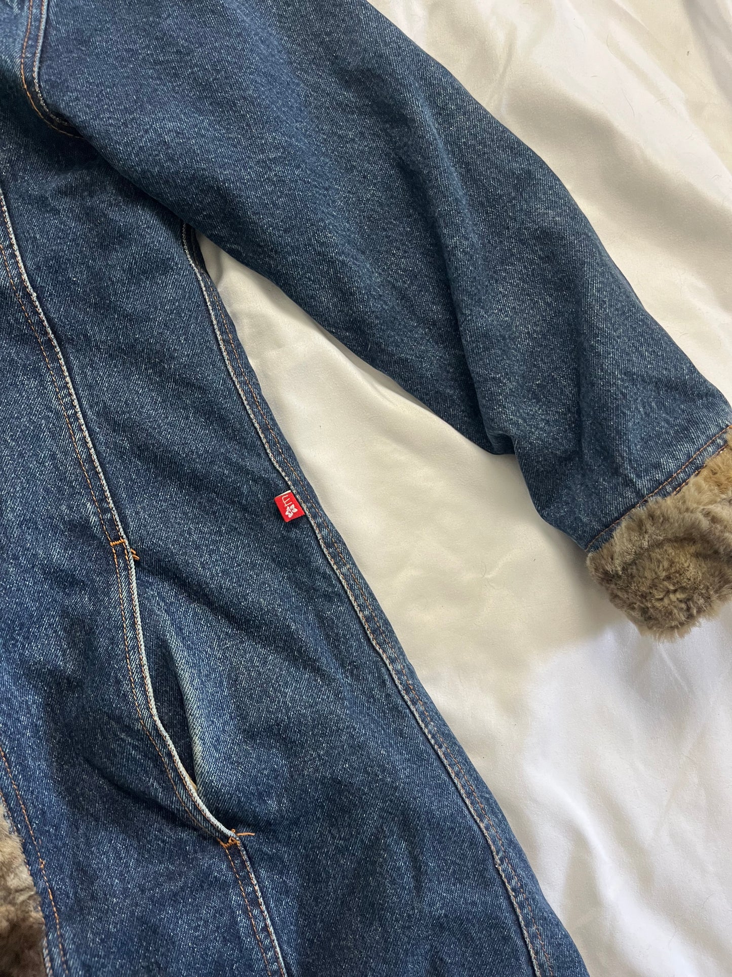 Sara Denim Afghan Coat UK 6-10/S