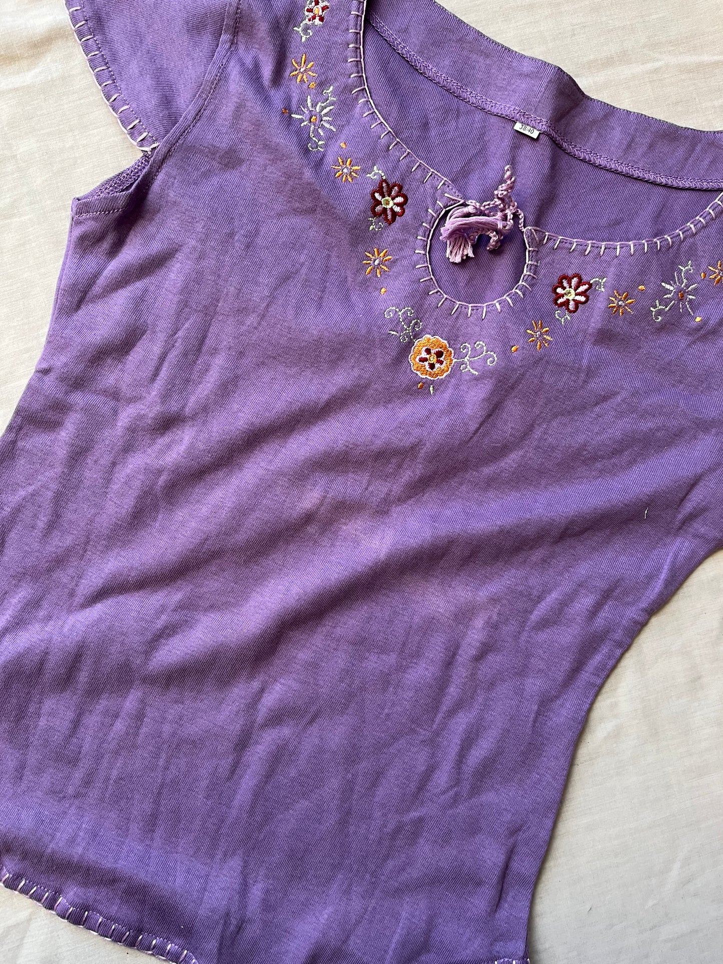 Purple Boho Top - UK 8