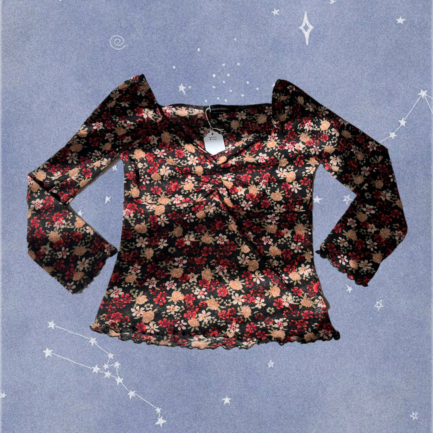 Floral Pattern Top UK 8-10